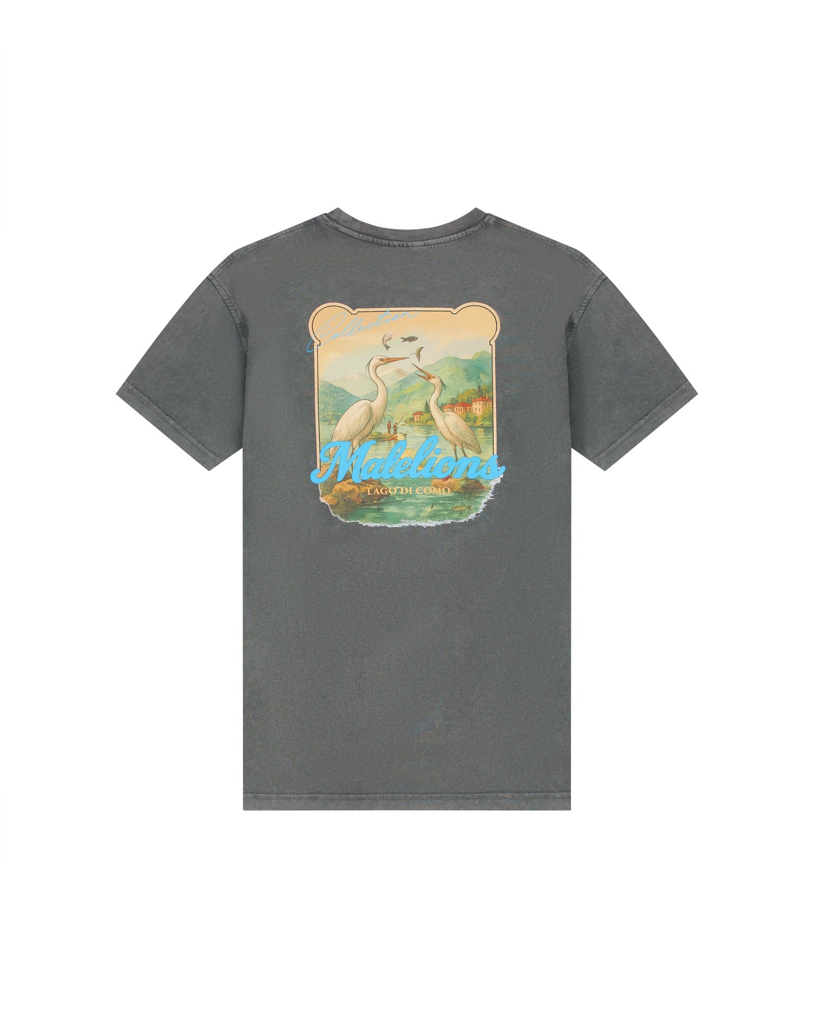 Malelions Junior Relaxed White Heron T-Shirt - Acid Wash