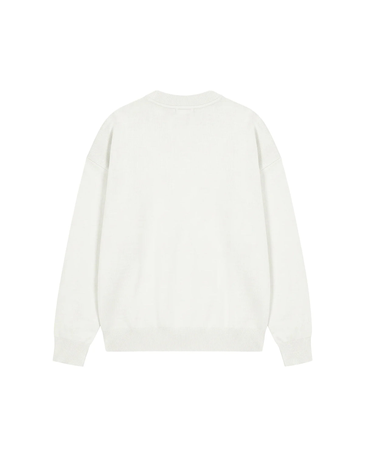 Malelions Junior Knitted Script Sweater - Off-White