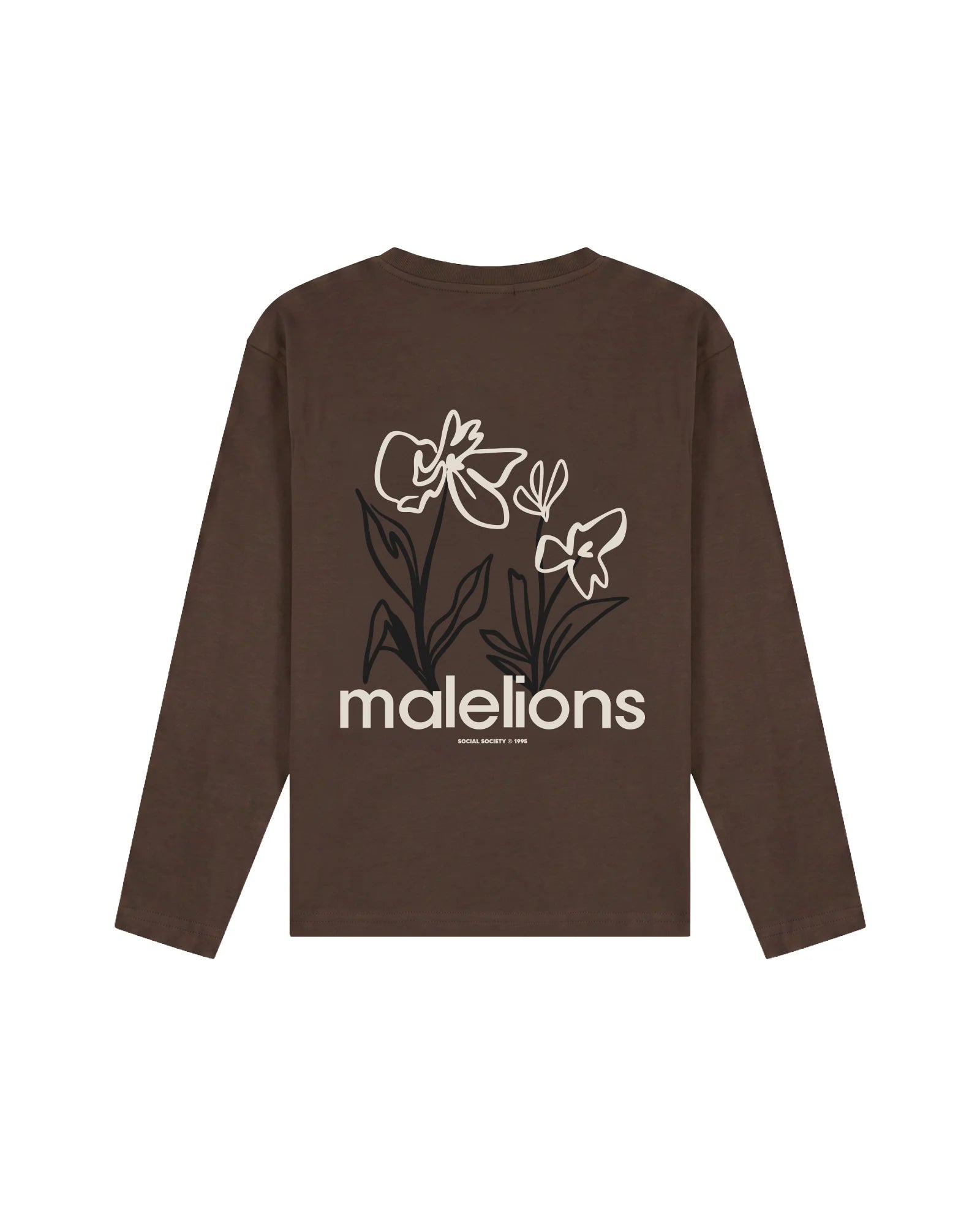 Malelions Junior Relaxed Flower Longsleeve - Brown