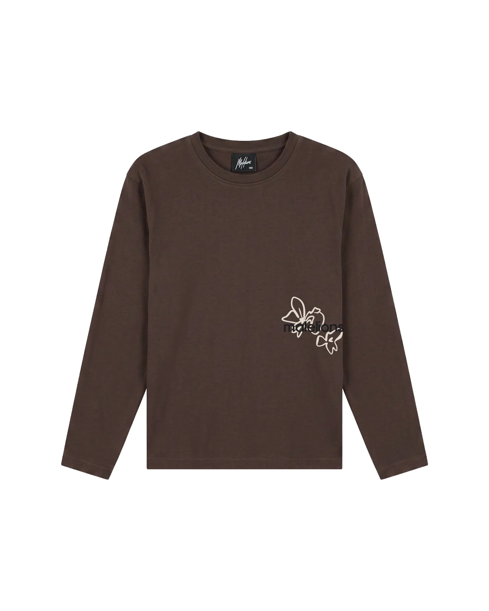 Malelions Junior Relaxed Flower Longsleeve - Brown