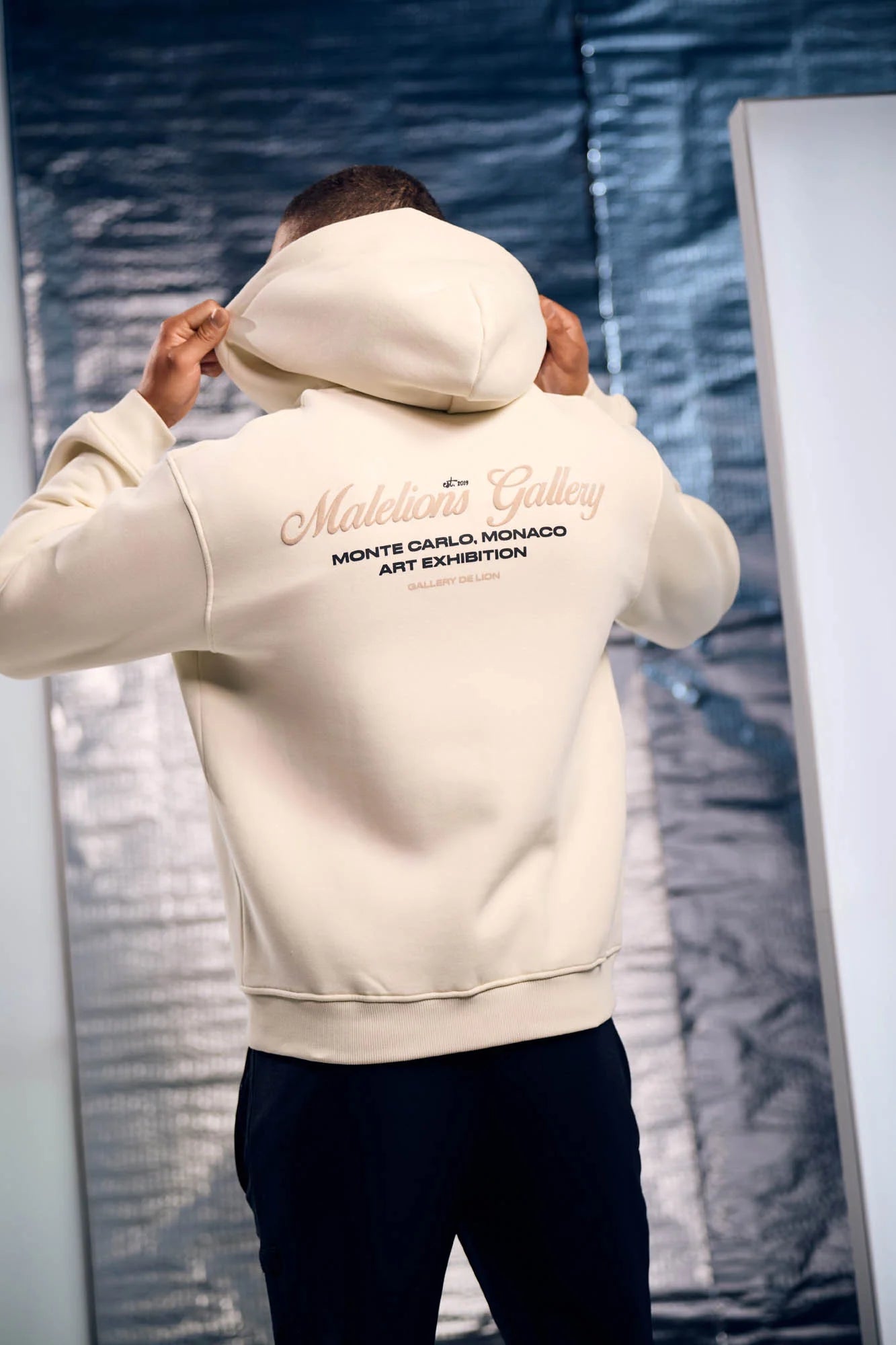 Malelions Gallery Zip Hoodie - Off White