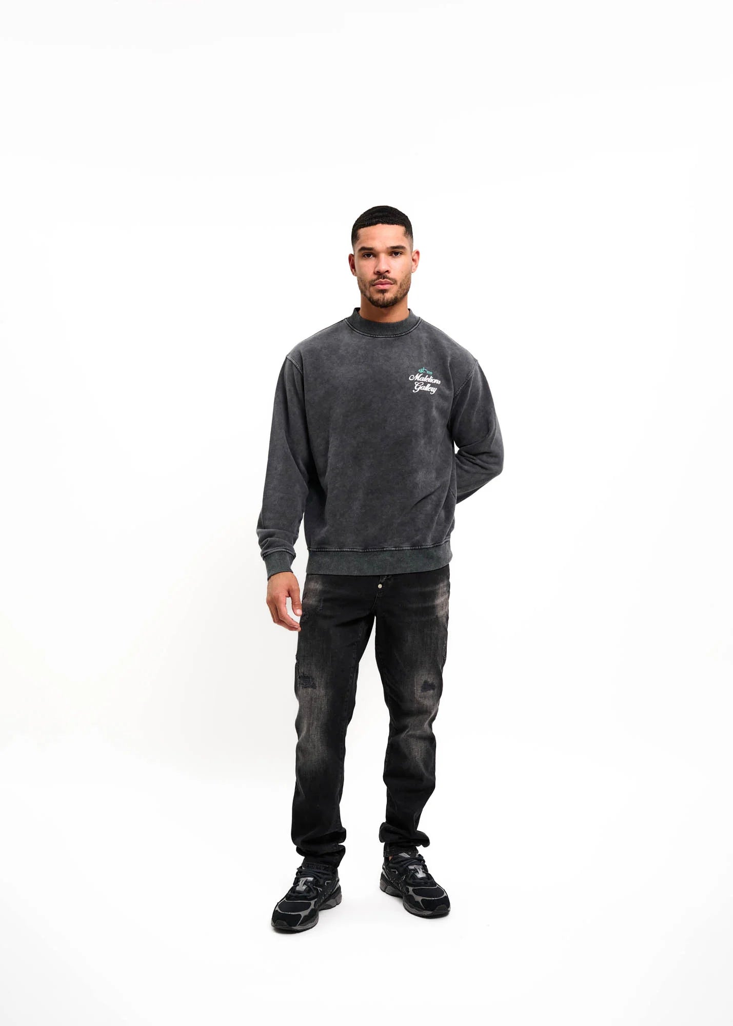 Malelions Gallery Sweater - Acid Wash