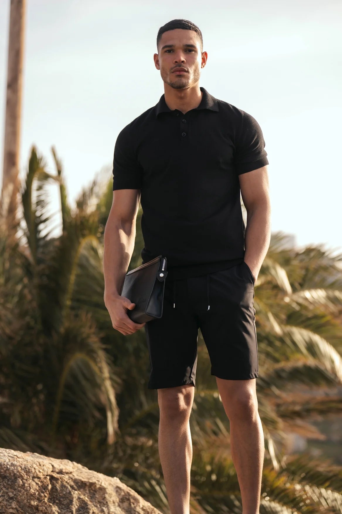 Malelions Casual Chino Short- Black