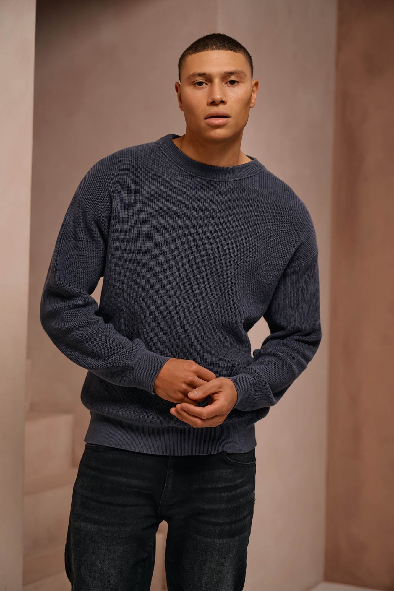Malelions Knitted Crewneck - Antra
