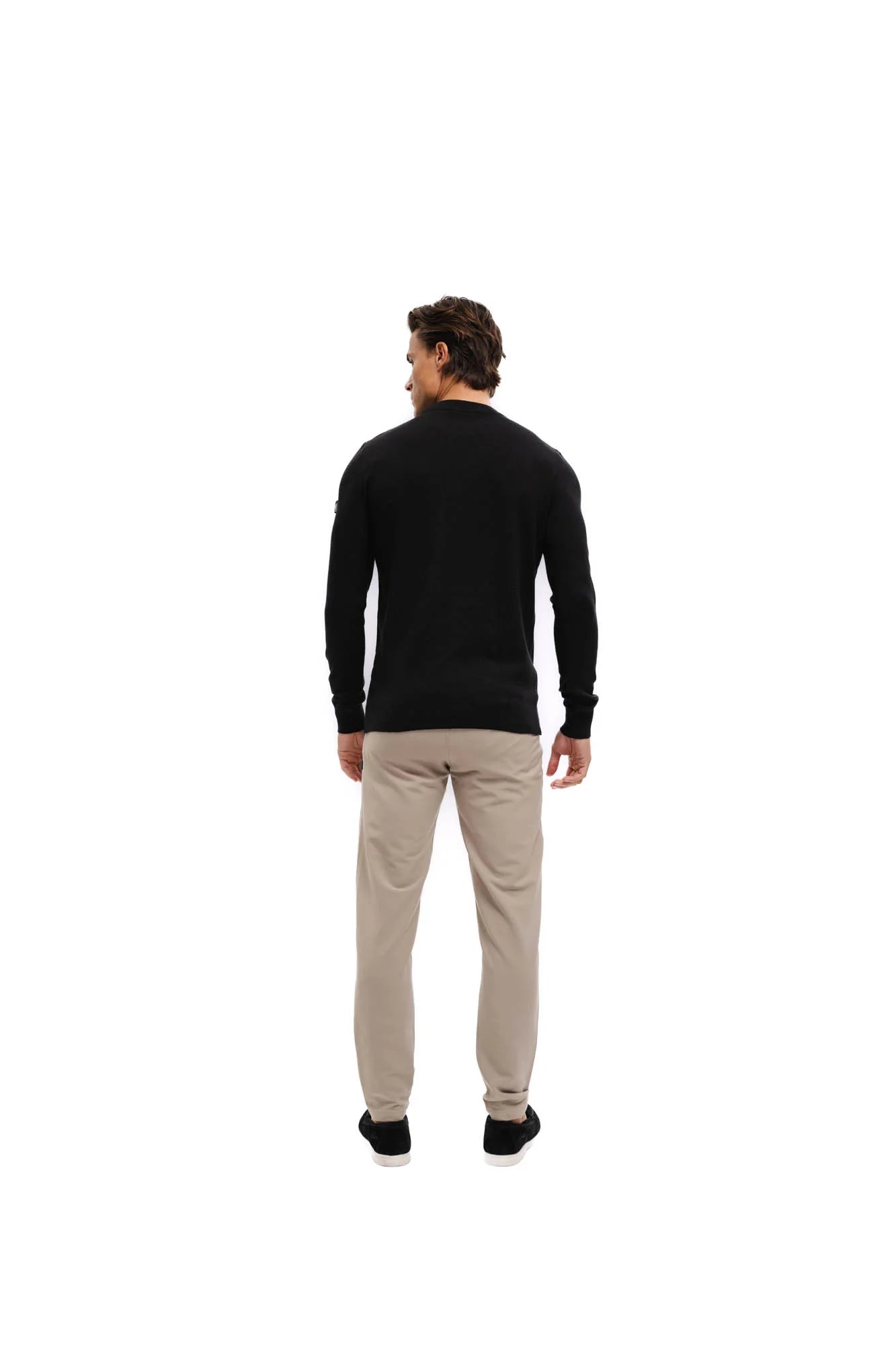 Malelions Knitted Crewneck - Black