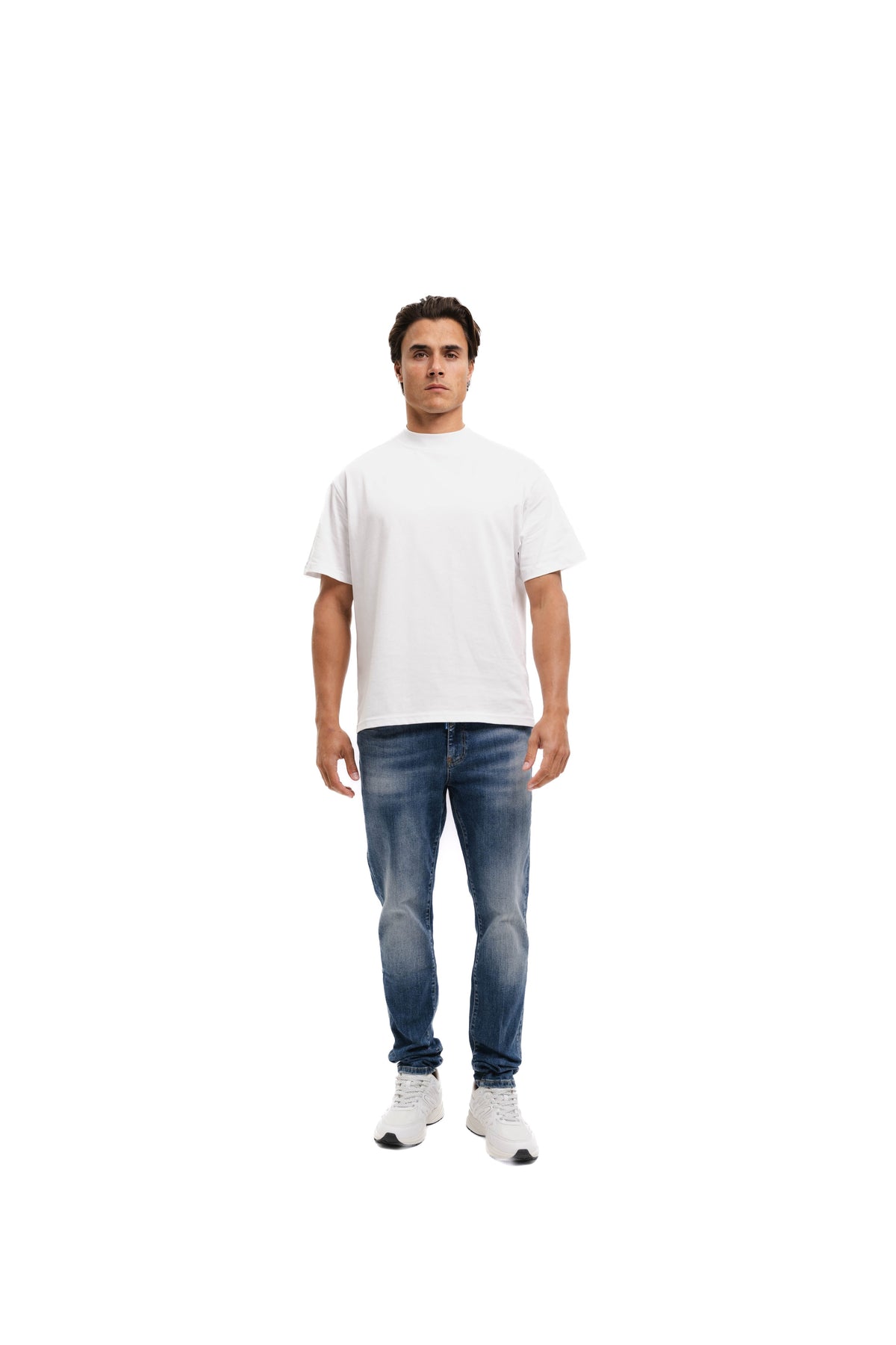 Malelions Men Slim Regular Jeans Dark Blue