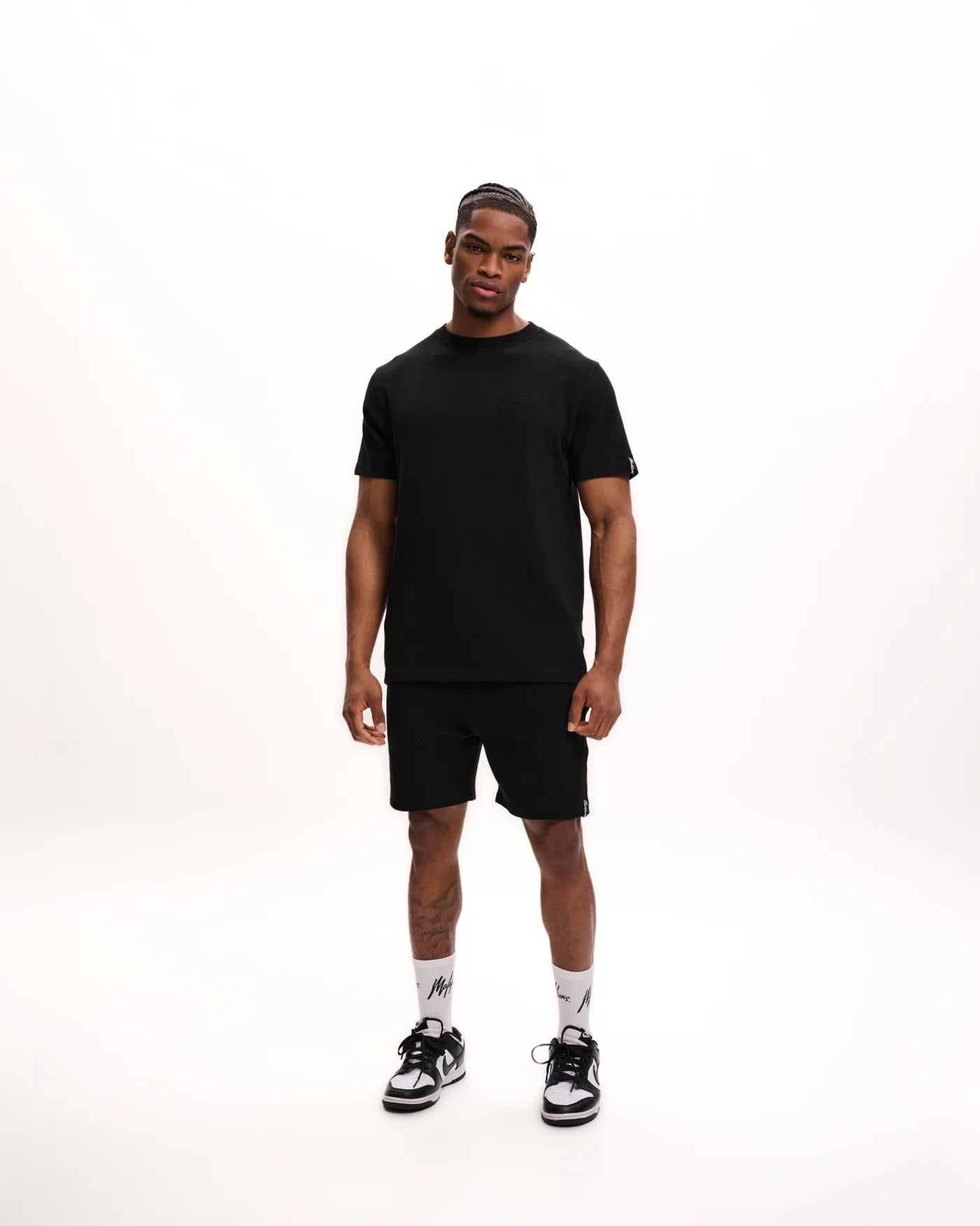 Malelions Signature Waffle Short- Black