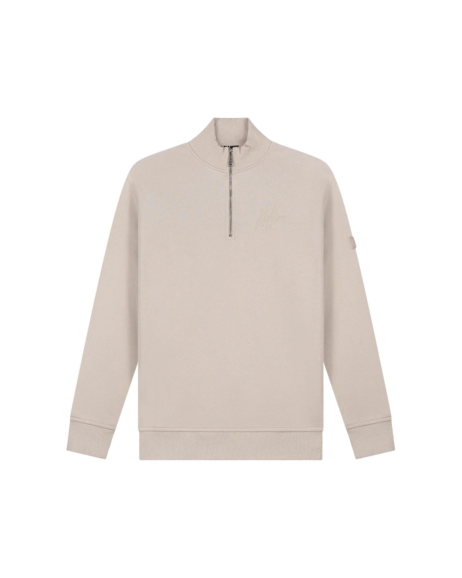 Malelions Turtle Half Zip Sweater - Sand