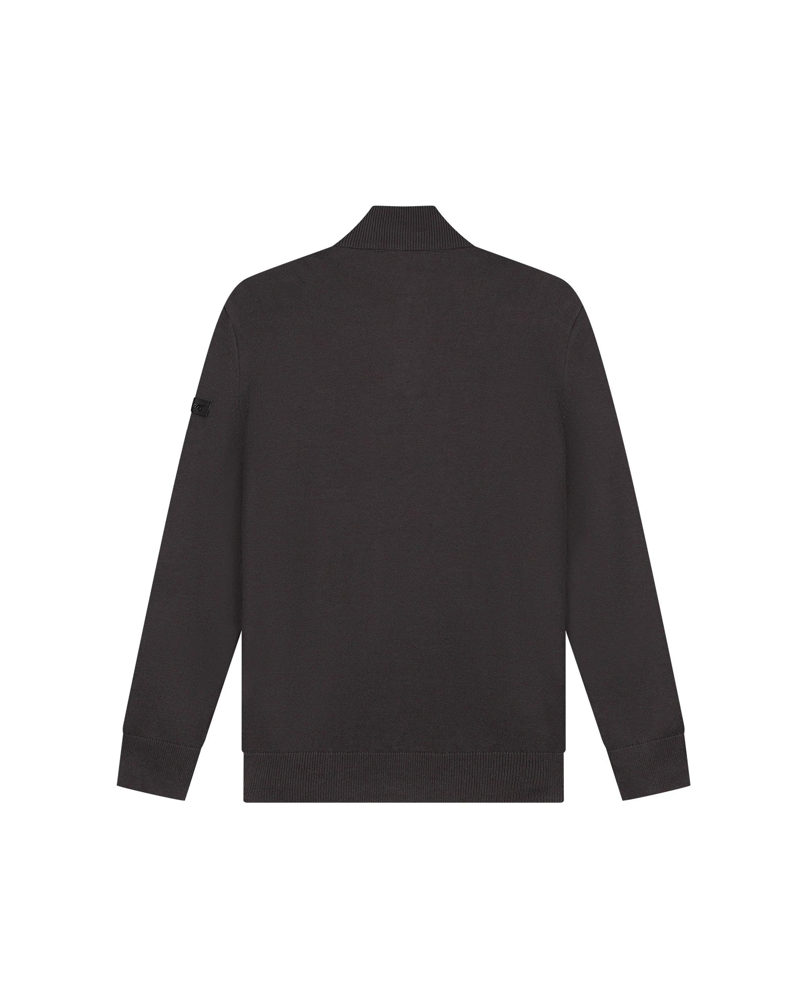 Malelions Knitted Quarter Zip - Mulch Brown