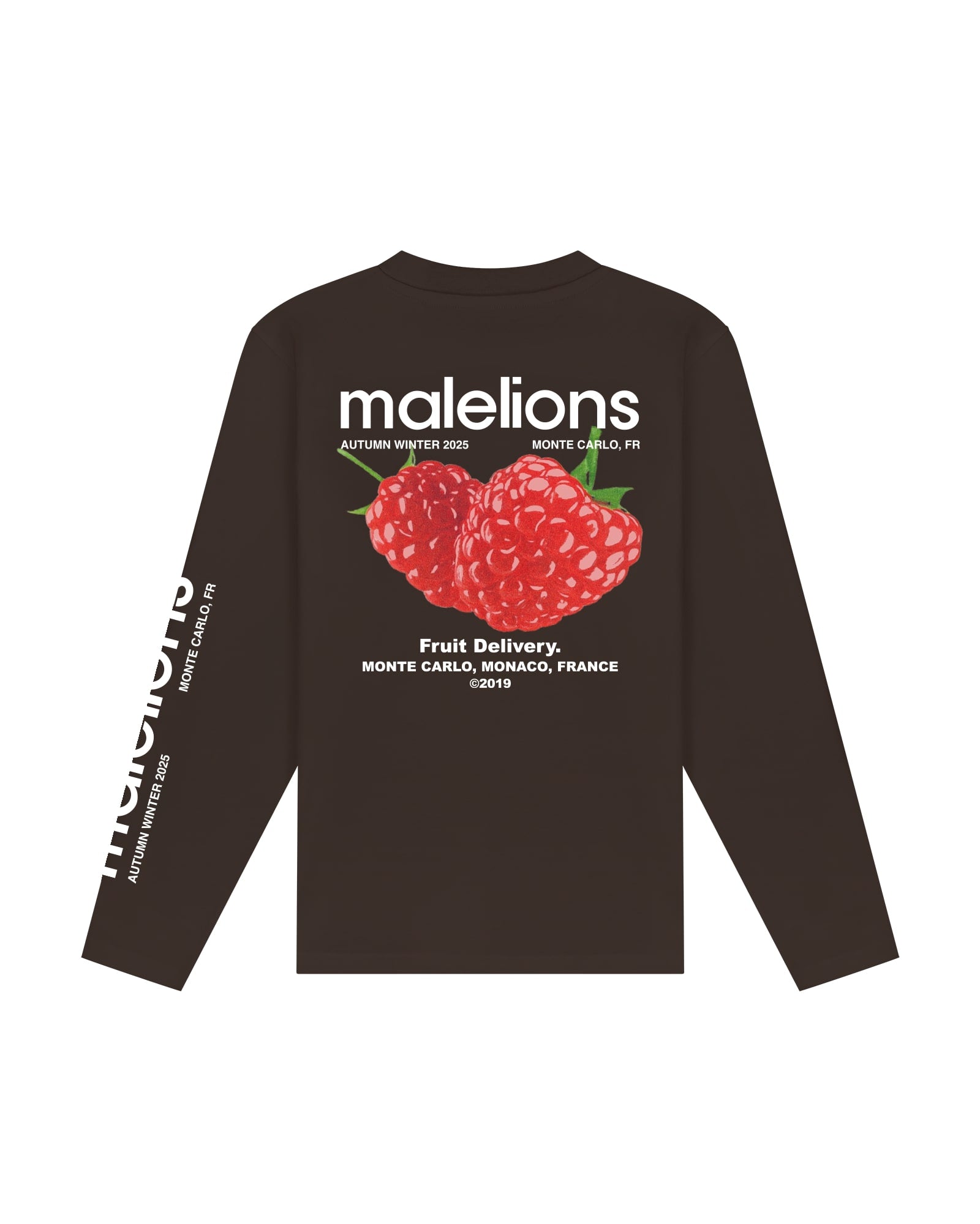 Malelions Men Raspberry Longsleeve- Mulch Brown