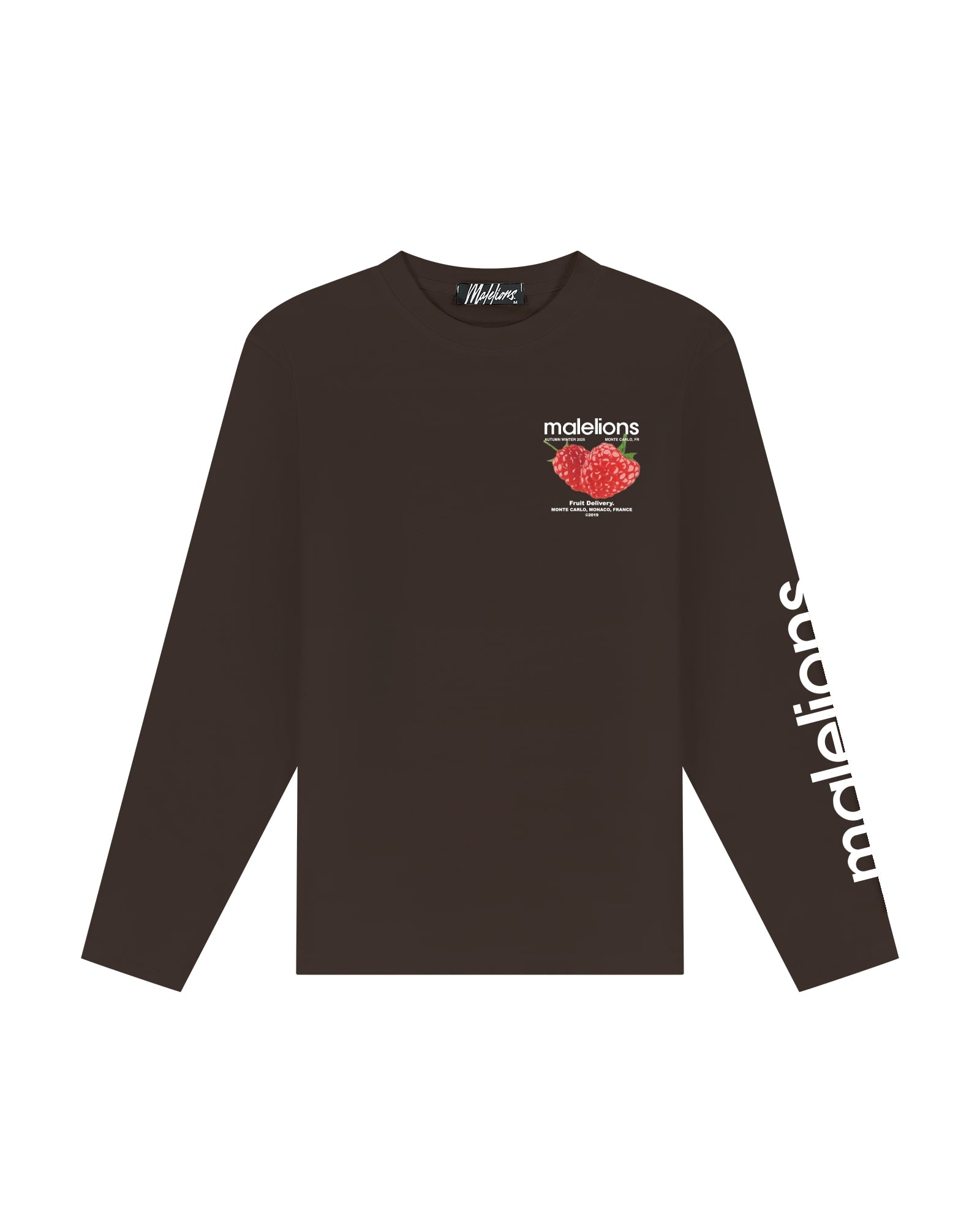 Malelions Men Raspberry Longsleeve- Mulch Brown
