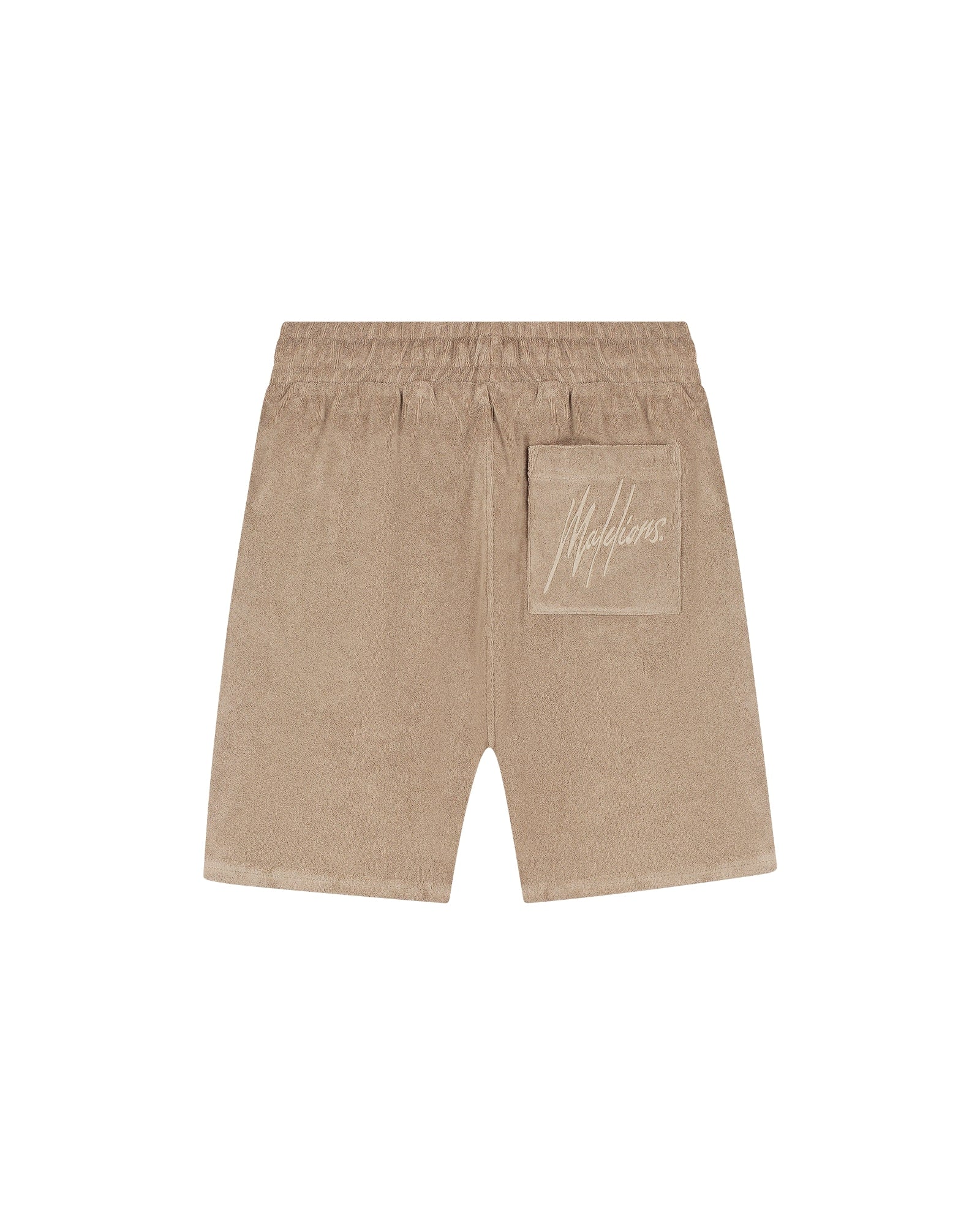 Malelions Signature Towelling Short- Taupe