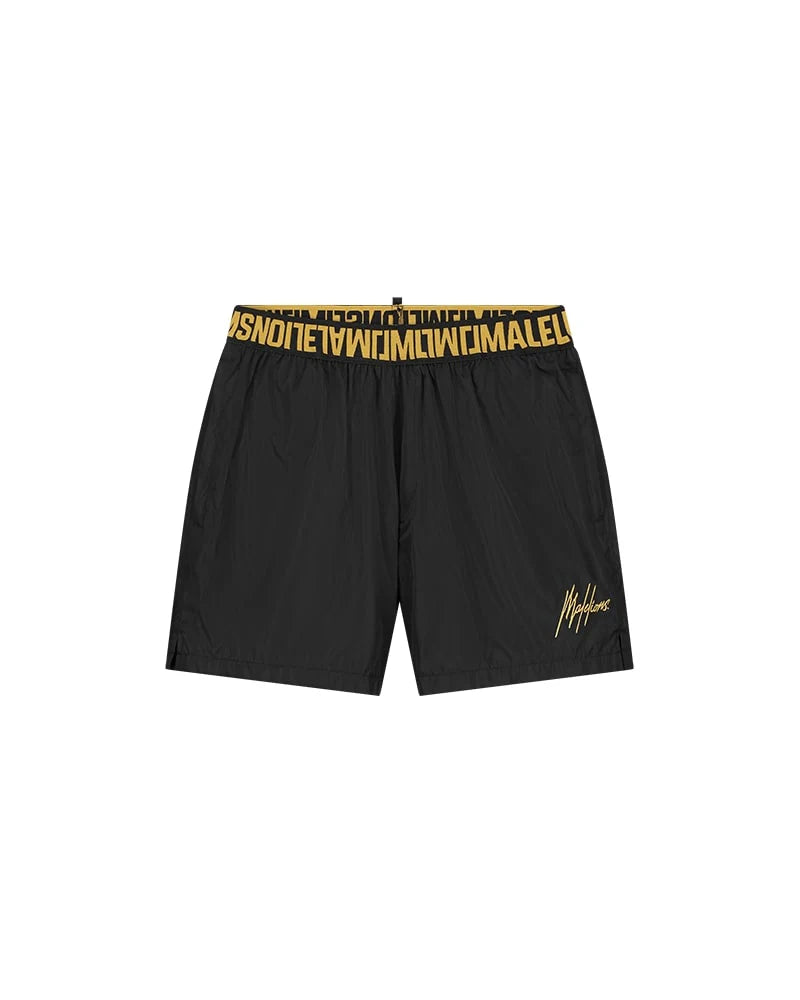 Malelions Venetian Swim Short- Black