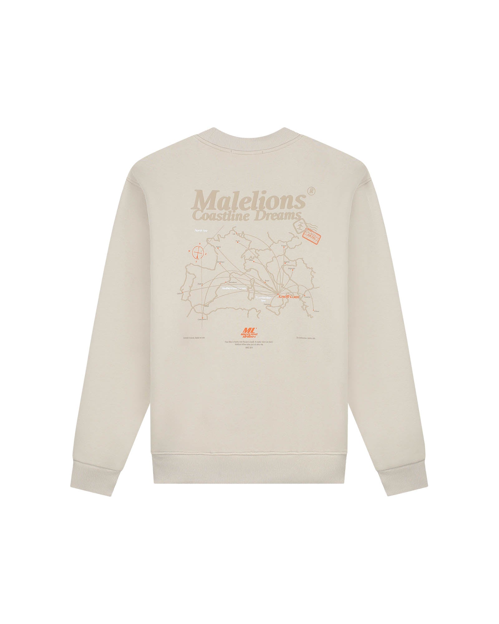 Malelions Men Coastline Sweater - Taupe