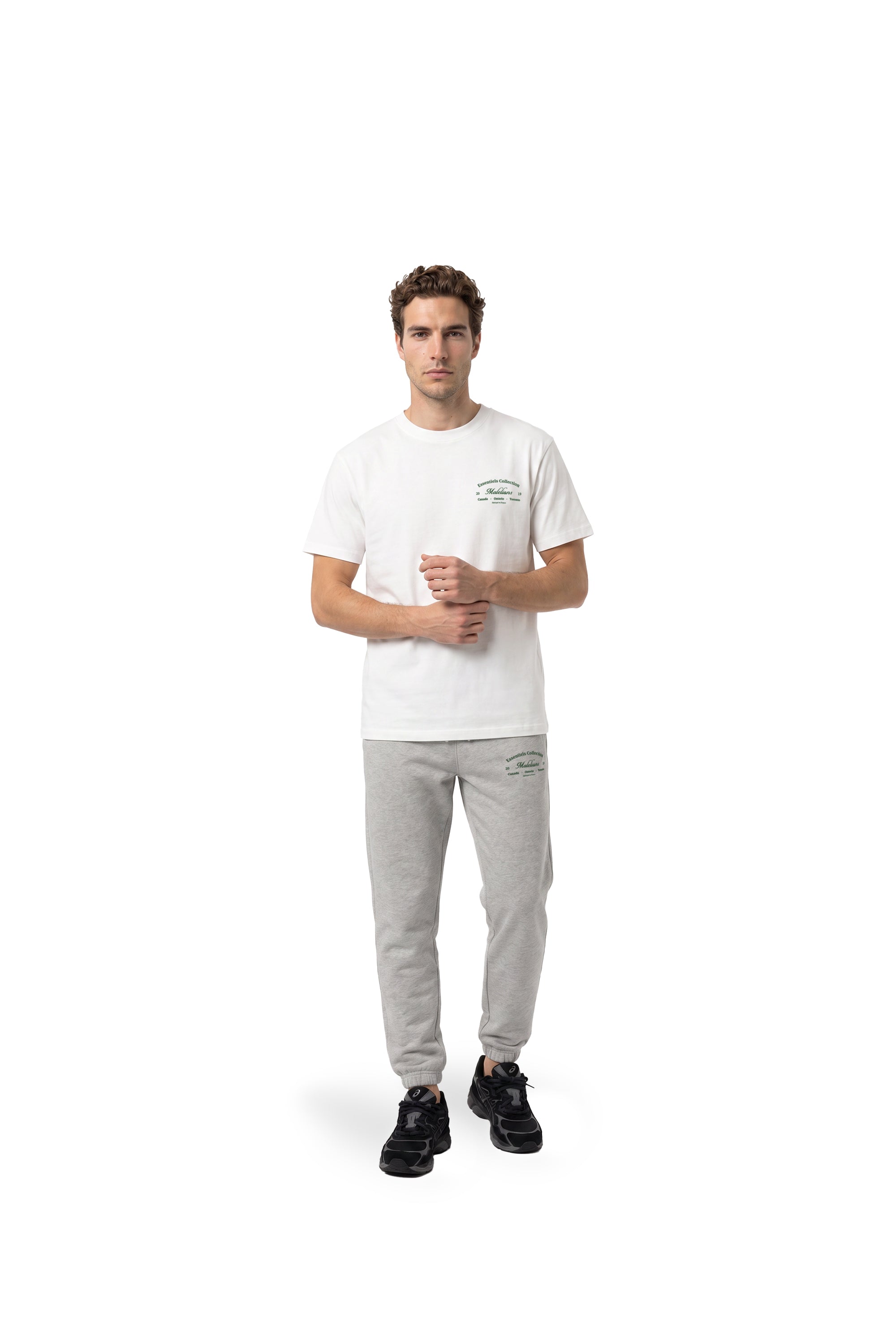 Malelions Men Marina Sweatpants - Grey Melange