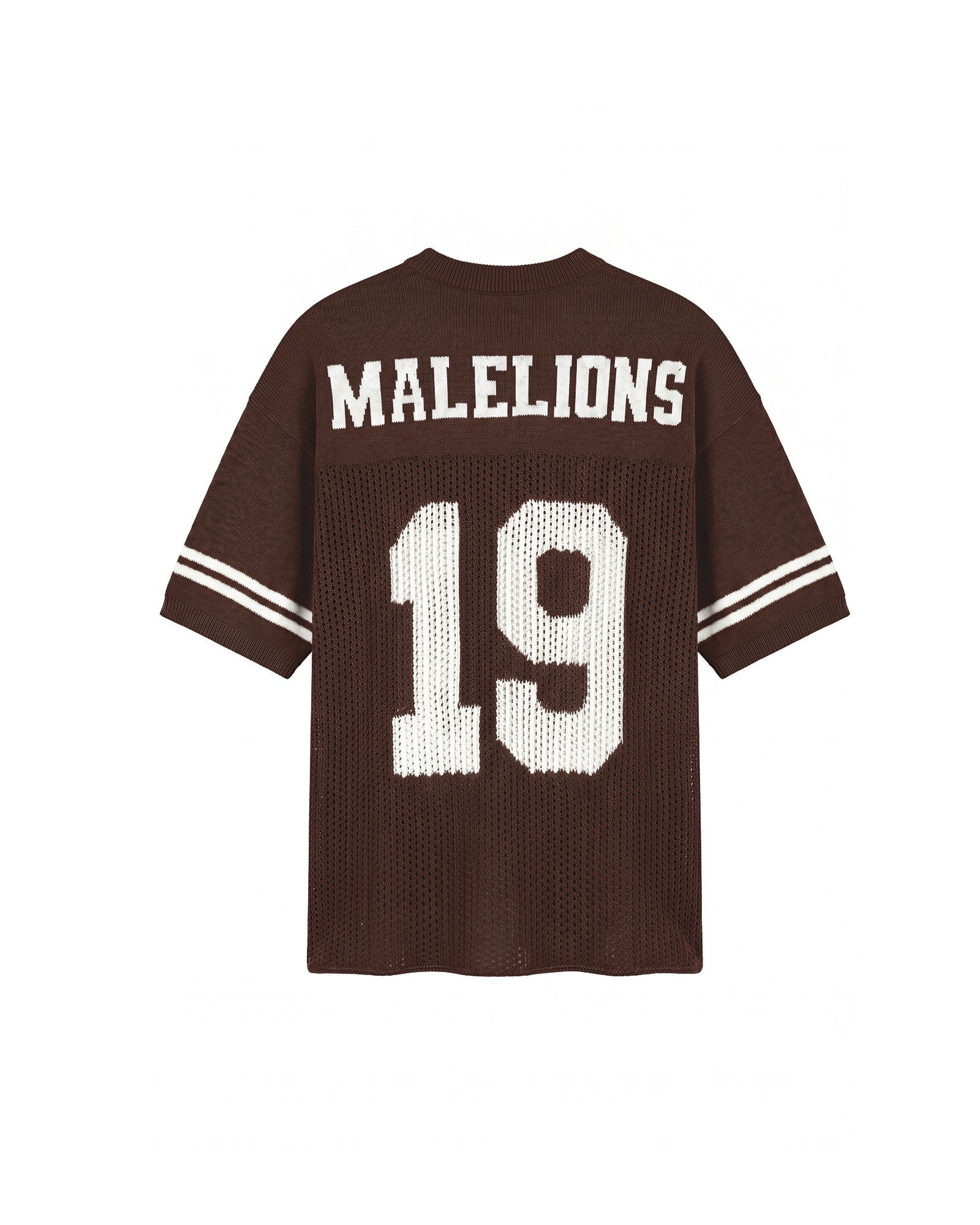 Malelions Women Knitted Football Jersey- Espresso