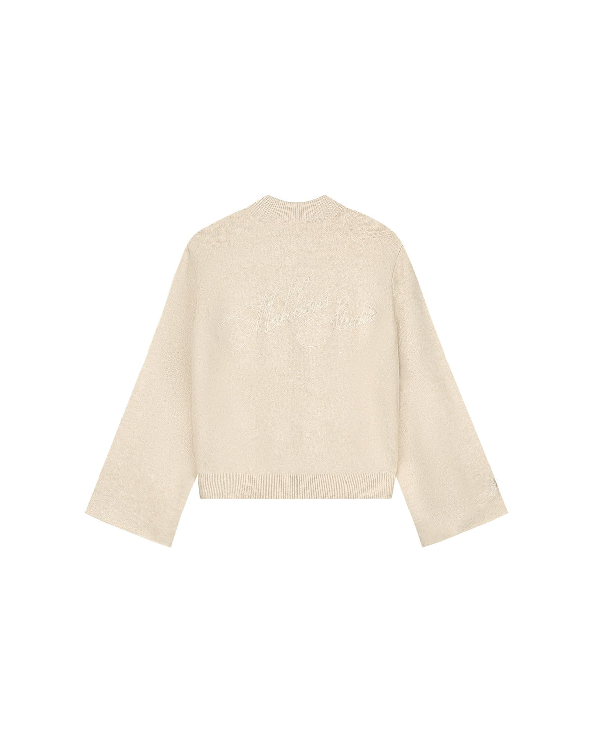 Malelions Women Oversized Knitted Sweater- Beige