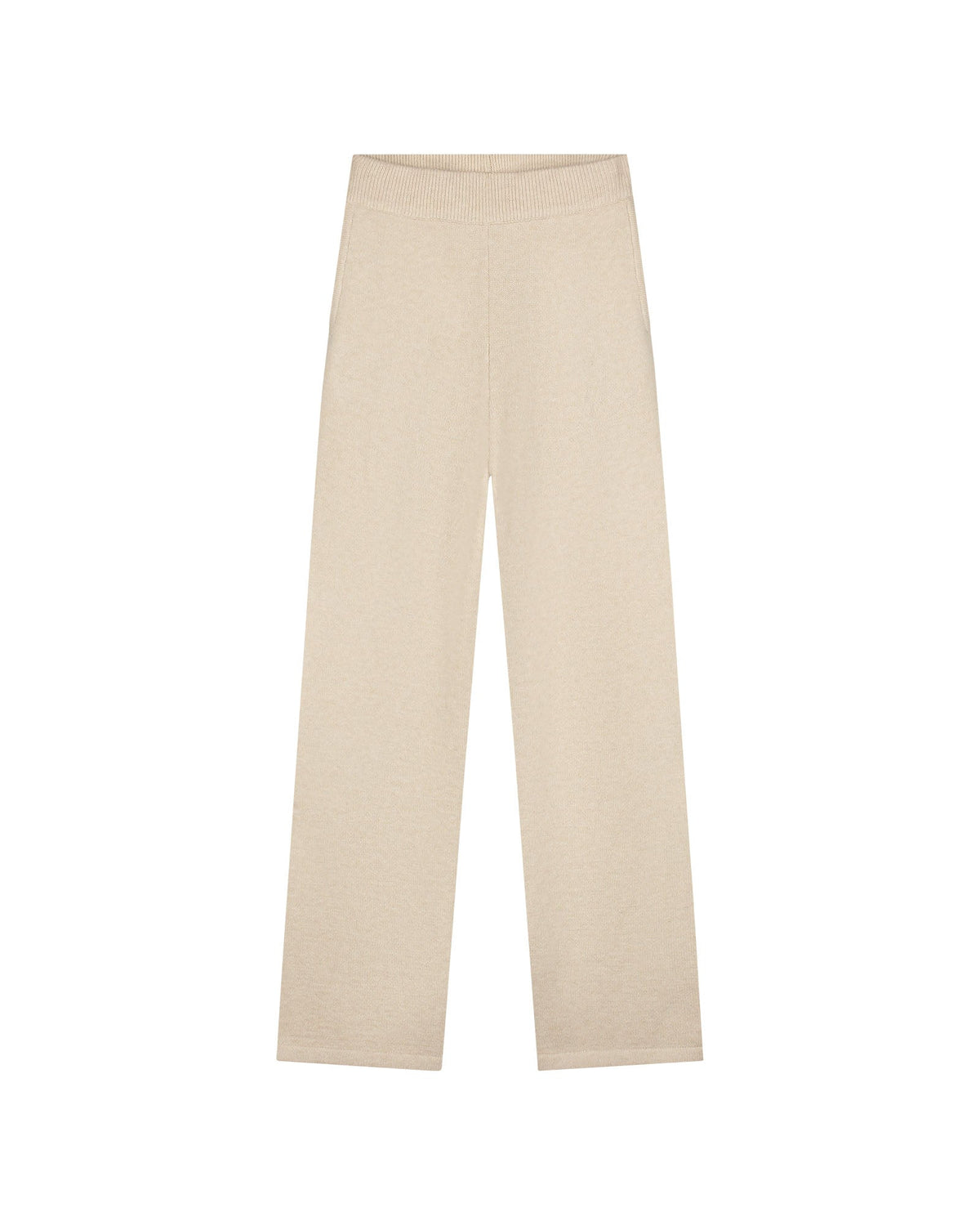 Malelions Women Knitted Pants- Beige