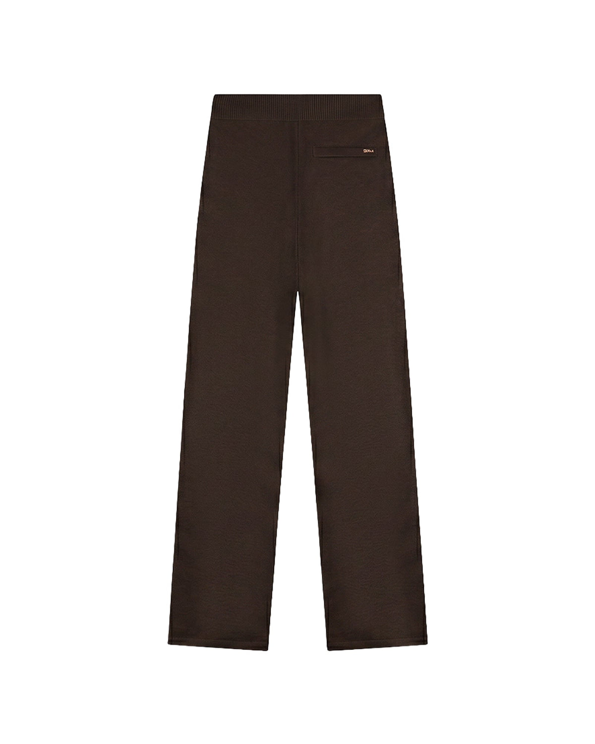 Malelions Women Knitted Pants- Dark Brown
