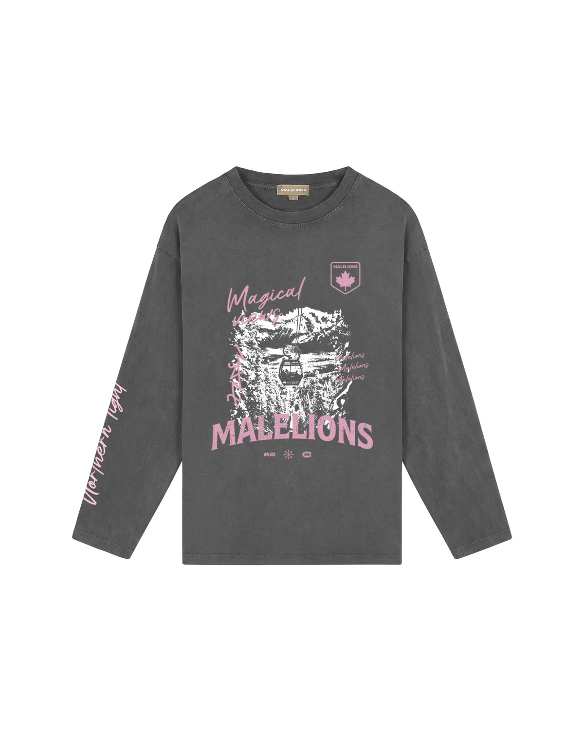 Malelions Women Slopes Longsleeve- Acid Wash