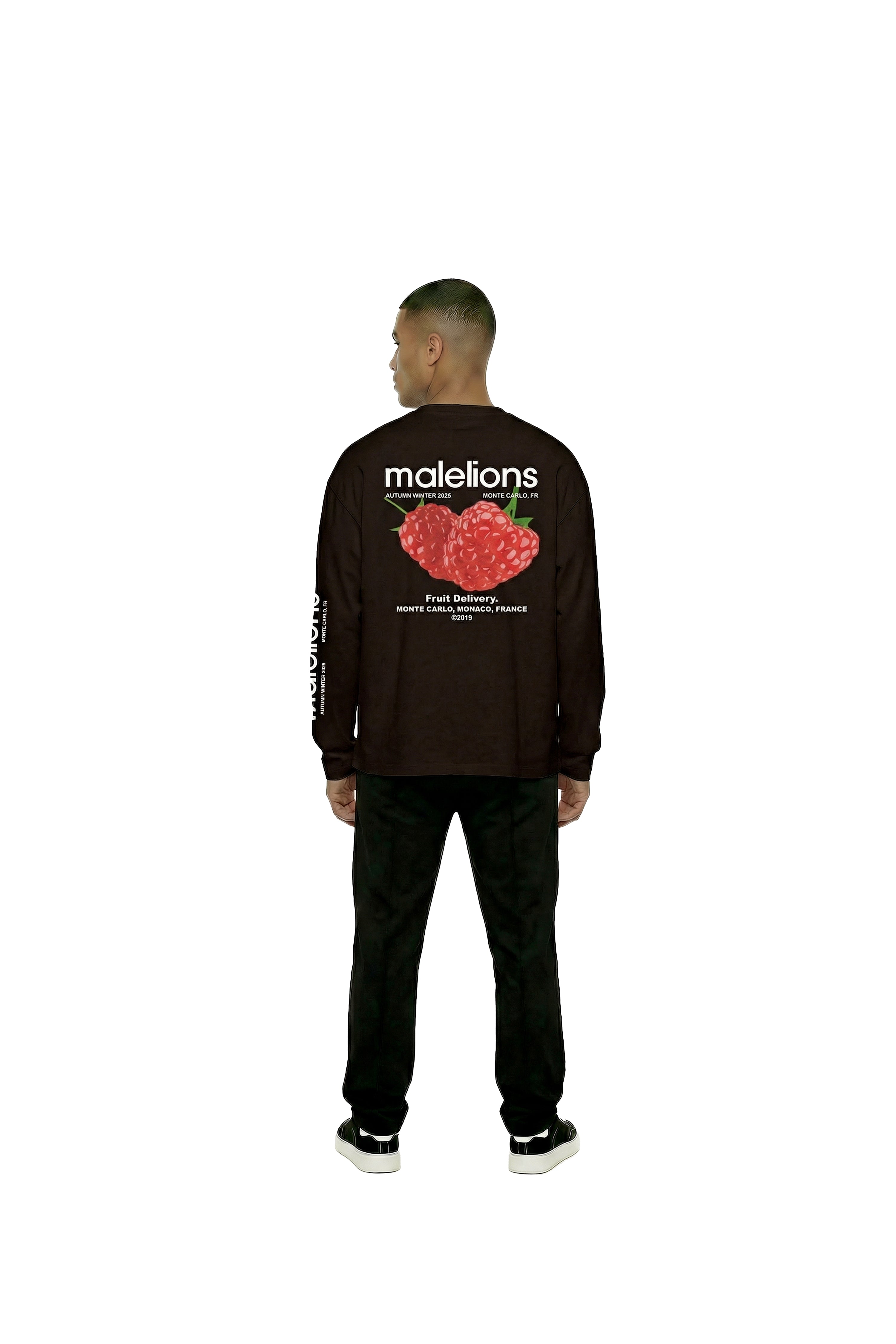 Malelions Men Raspberry Longsleeve- Mulch Brown