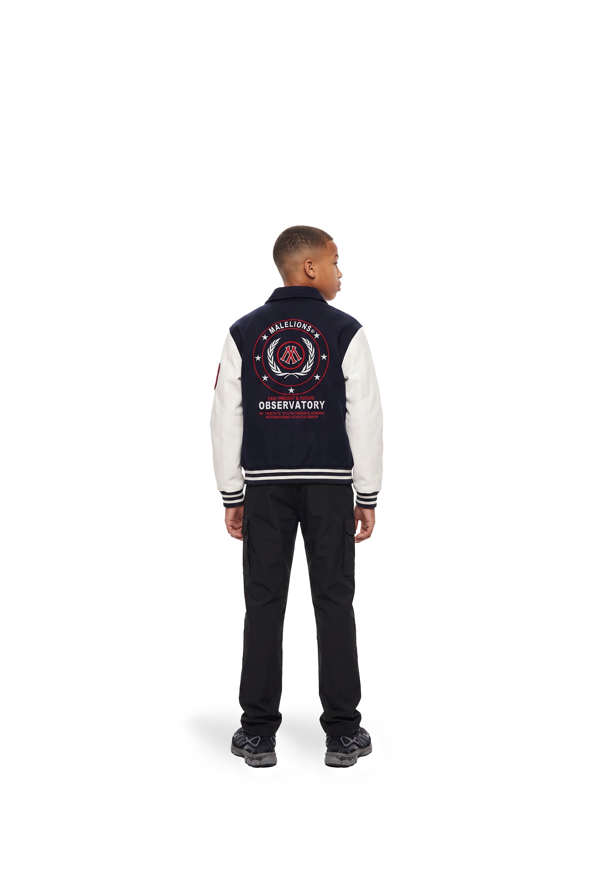 Malelions Junior Baseball Varsity Jacket - Navy