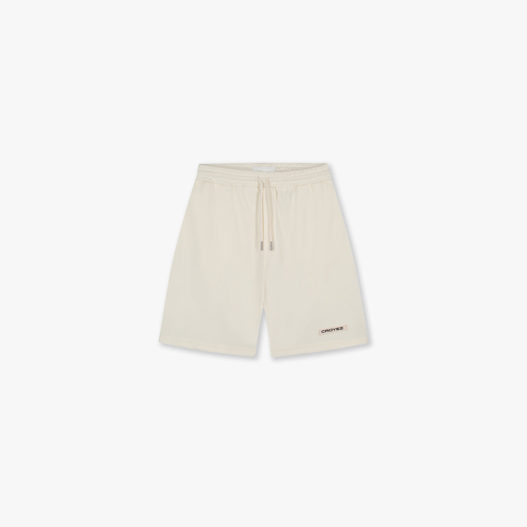 Croyez Plisse Shorts- Off-White