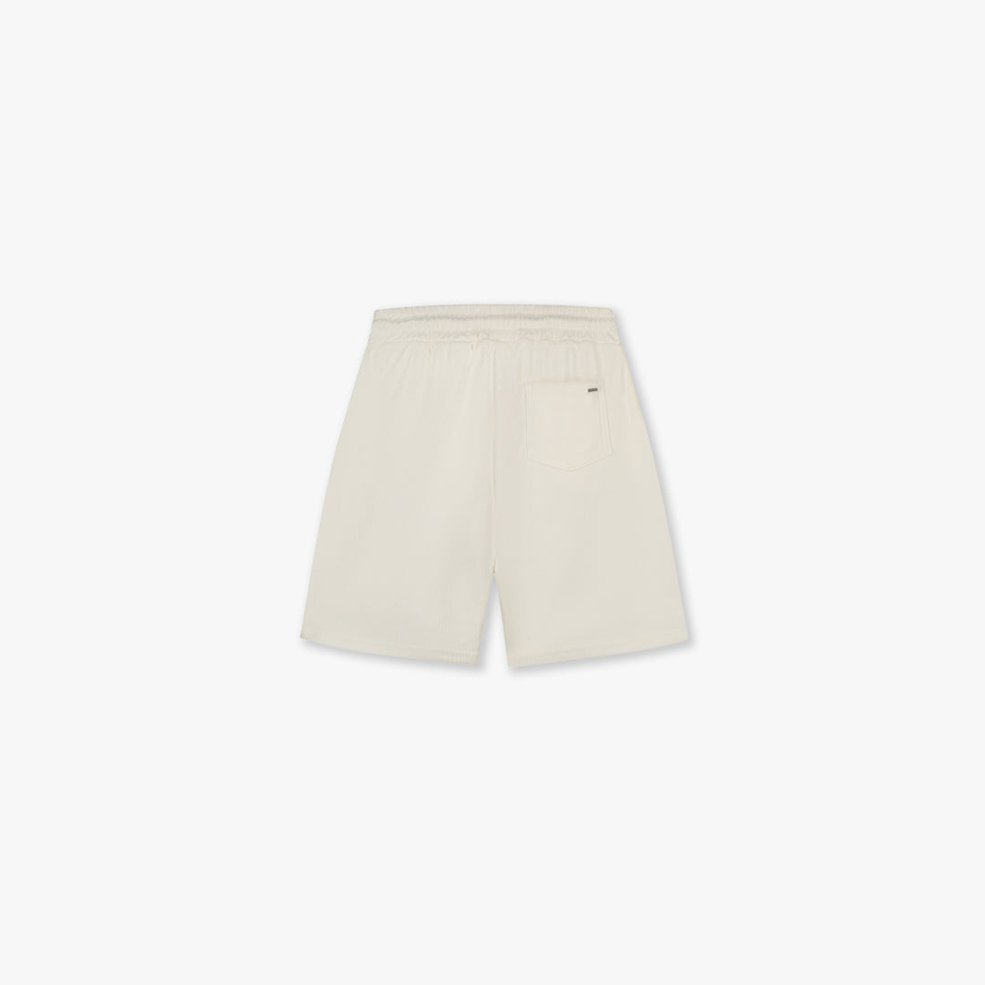 Croyez Plisse Shorts- Off-White