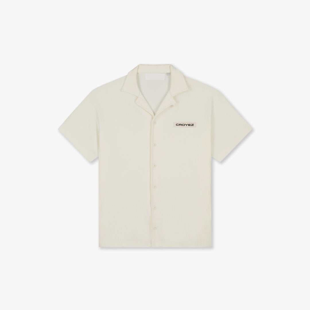 Croyez Plisse Shirt- Off-White