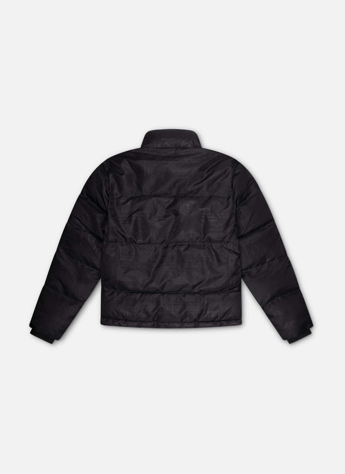 Off The Pitch Printed Puffer- Black