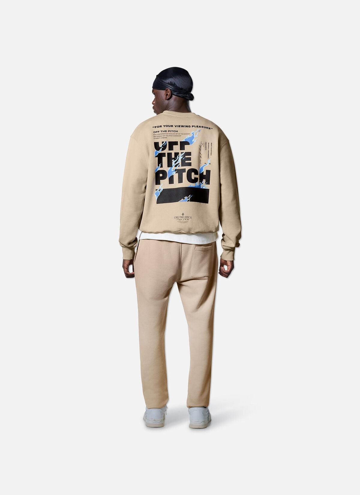 Off The Pitch Lit Crewneck- Sand