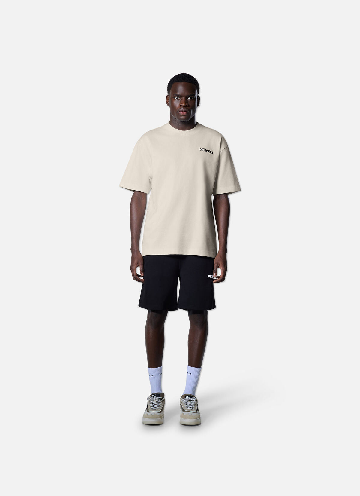 Off The Pitch Wardrobe Essential Tee- Off White