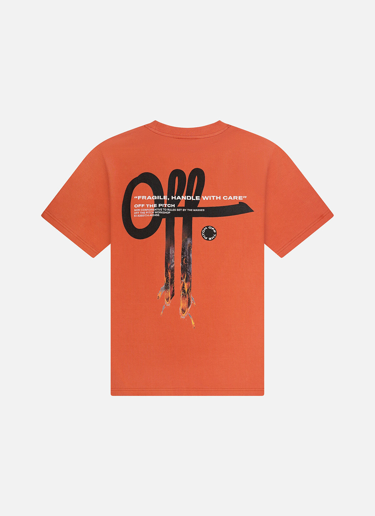 Off The Pitch Blast Regular Tee- Orange