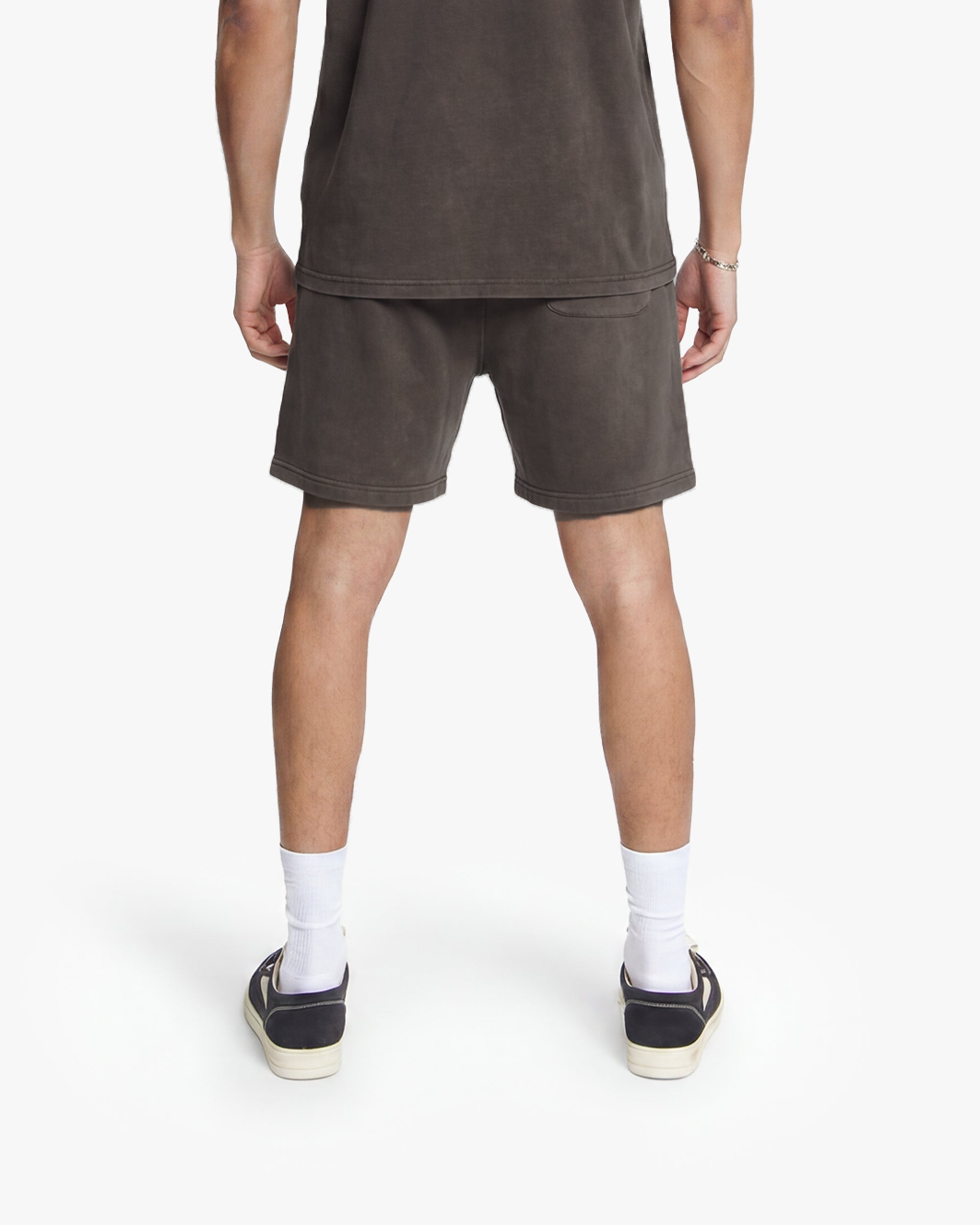 Croyez Overlay Fraternite Shorts- Washed Brown