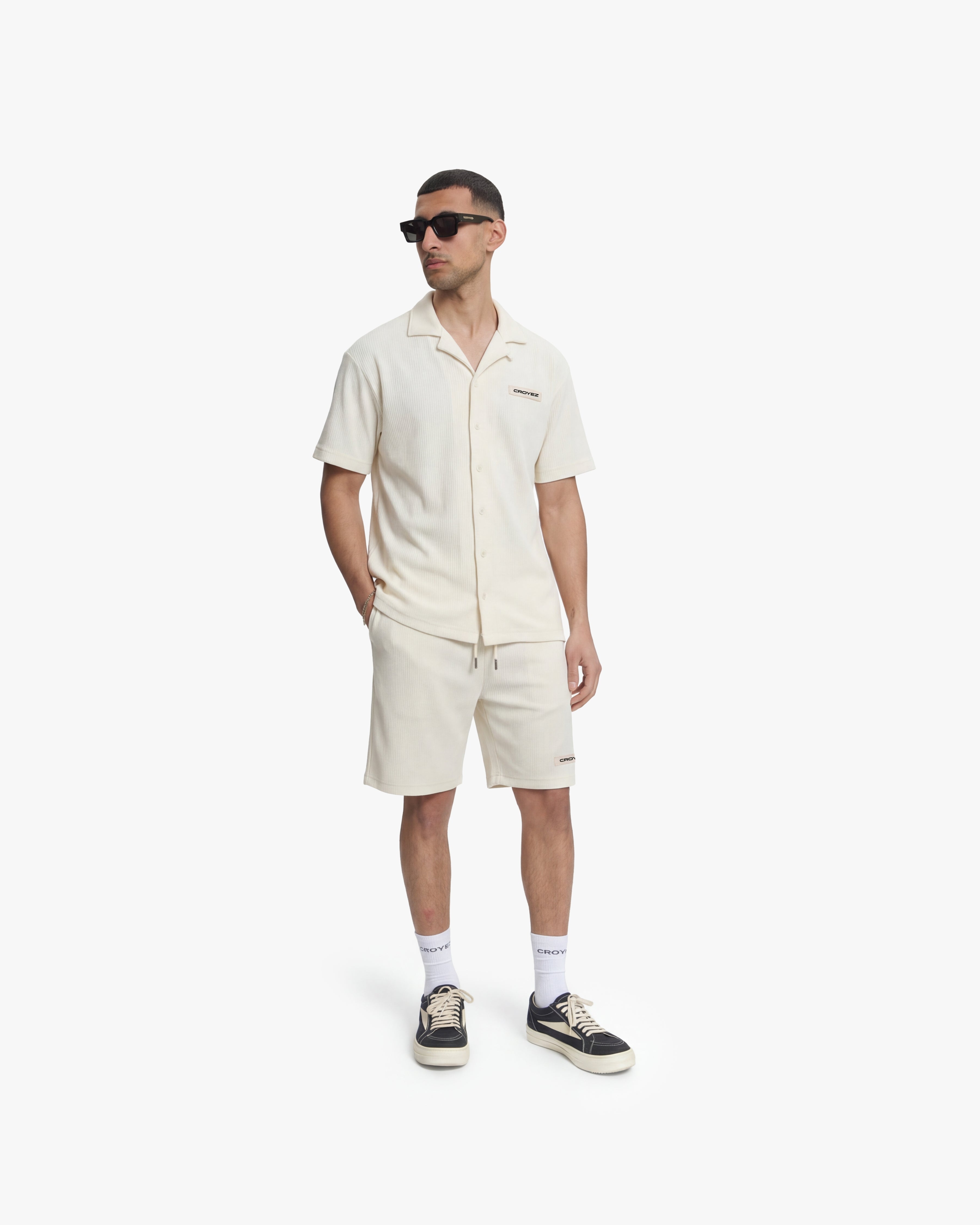 Croyez Plisse Shirt- Off-White