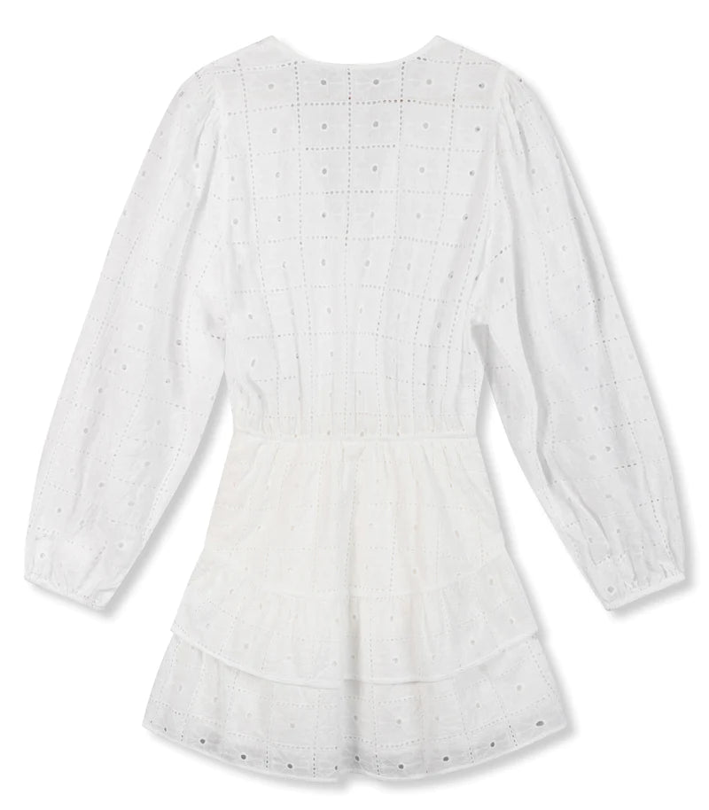 Refined Department Woven Ruffle Dress Eloise