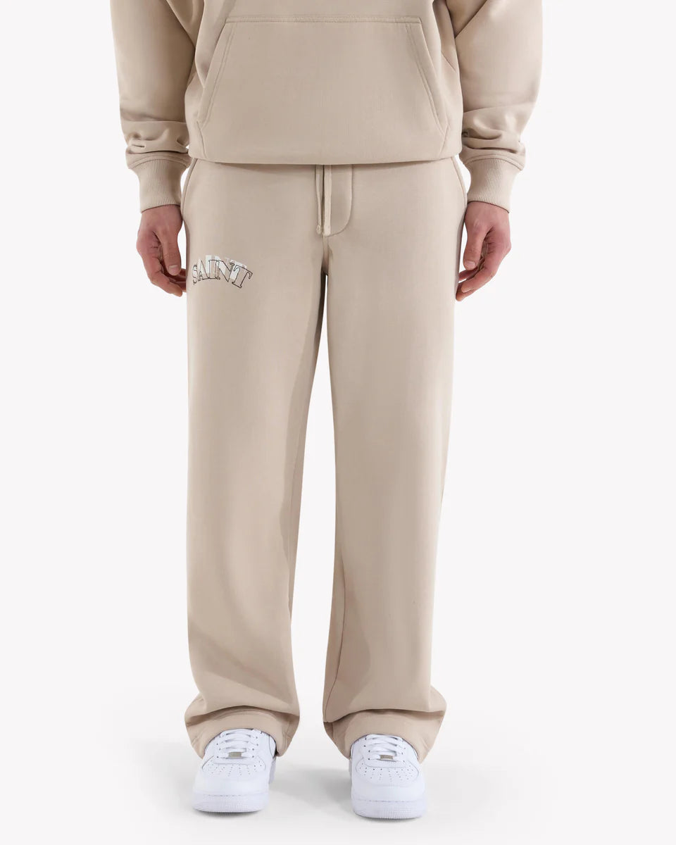 Saint Blanc Top Stitch Loose Jogger- Feather Grey