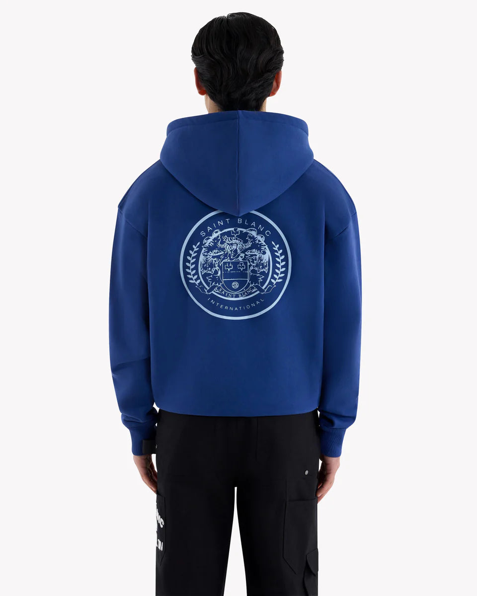 Saint Blanc Crest Hoodie- Twilight Blue
