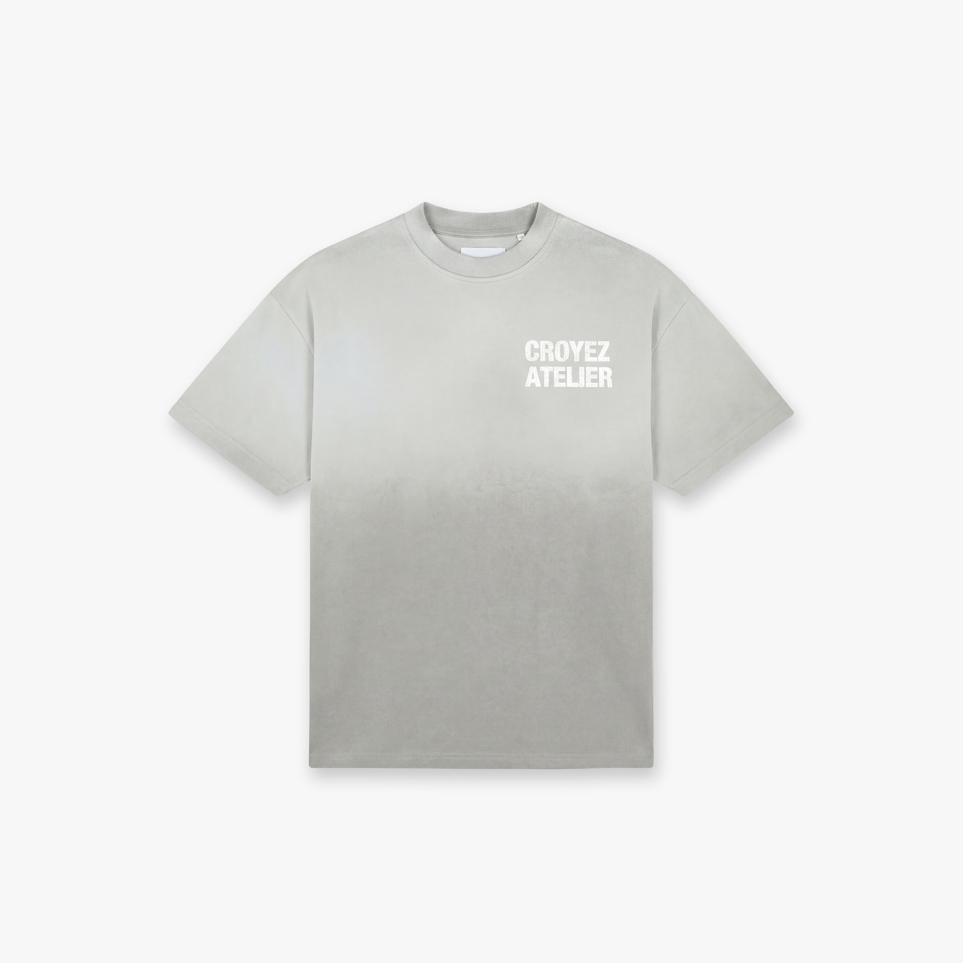 Croyez Sprayed Atelier T-Shirt- Light Grey