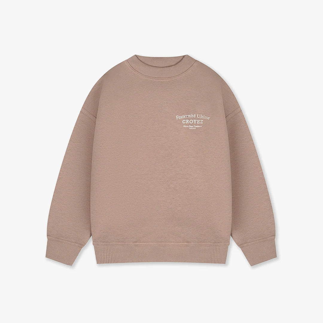 Croyez Mini Fraternite Sweater- Sand