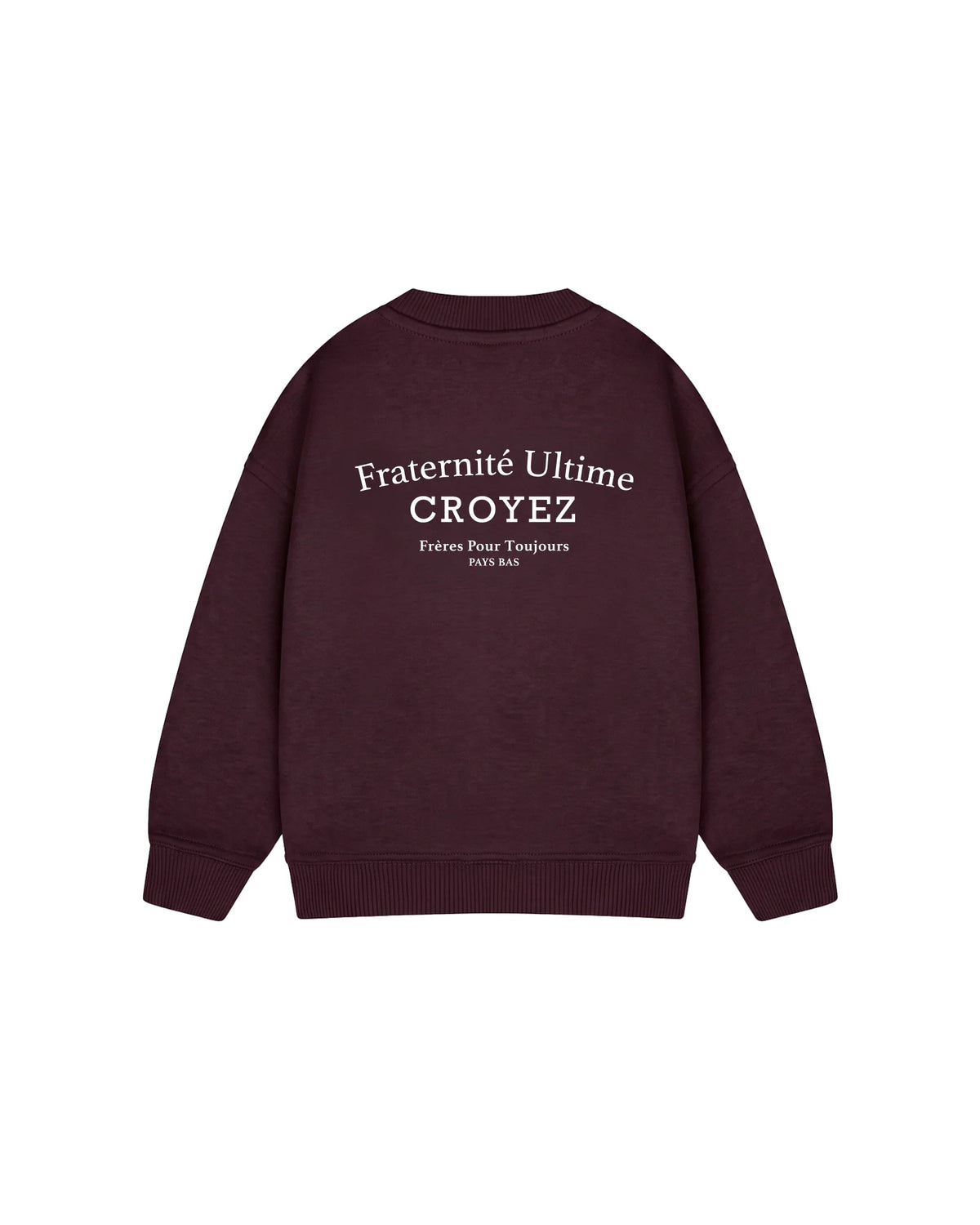 Croyez Mini Fraternité Ultime Sweater- Raisin Red