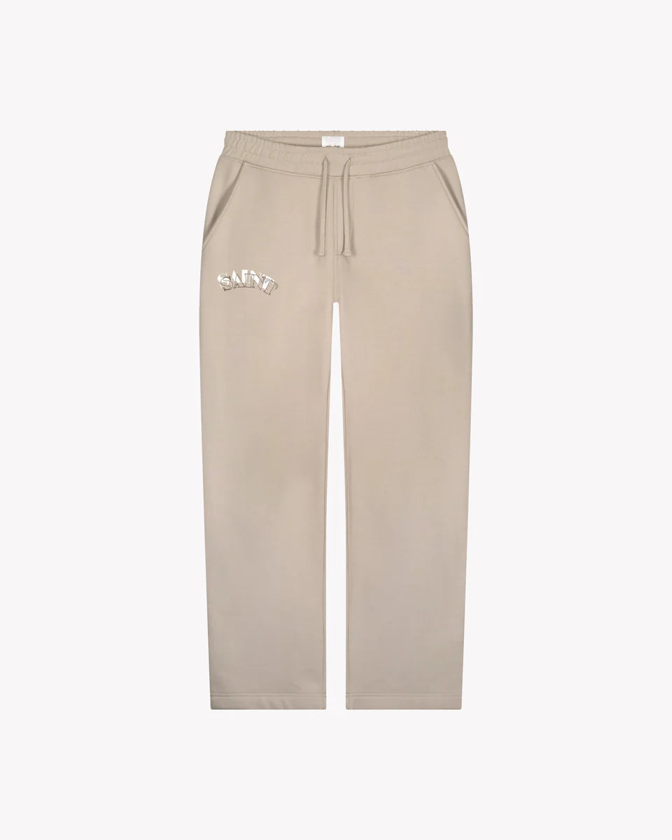 Saint Blanc Top Stitch Loose Jogger- Feather Grey