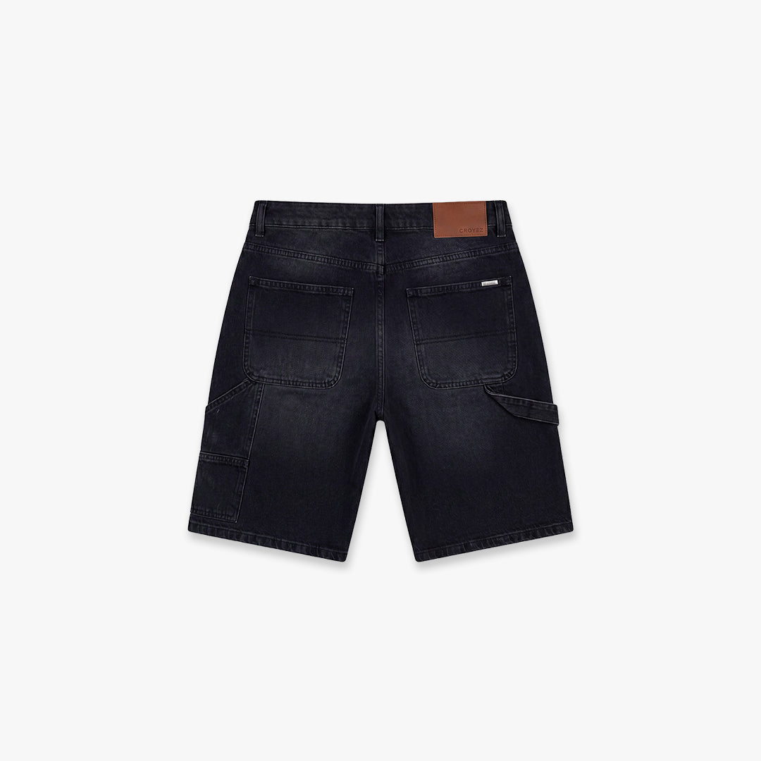 Croyez CD2 Carpenter Denim Shorts- Black