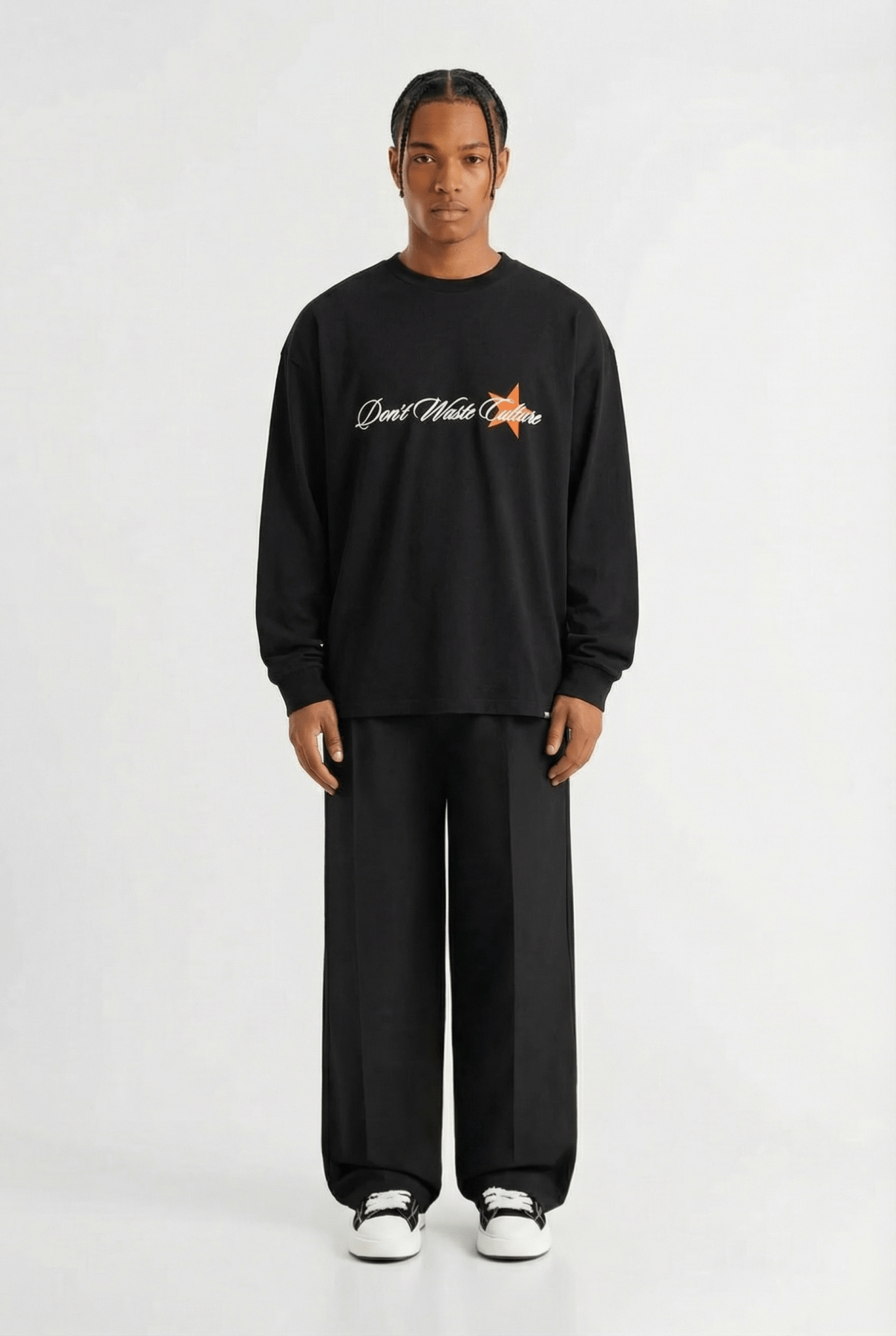 Don't Waste Culture Unisa Long Sleeve- Black