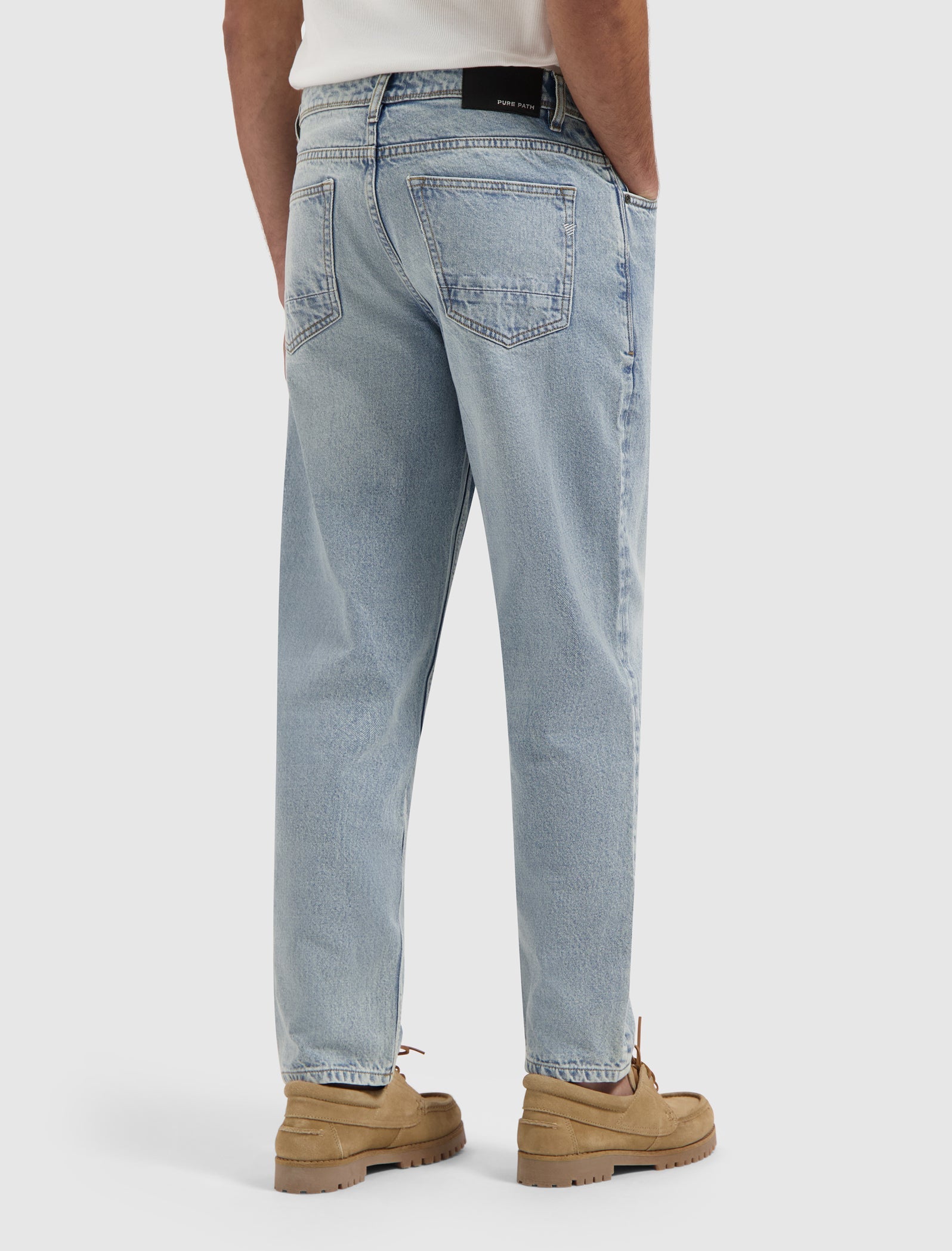 The Aiden W1653 Loose Fit Jeans - Denim Blue Green