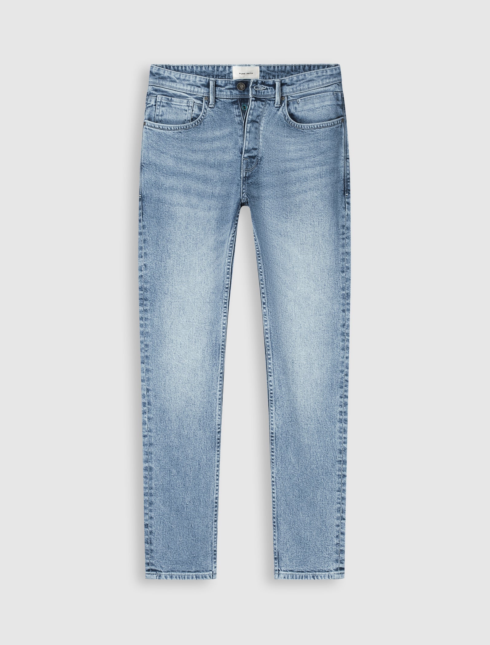 The Ryan W1647 Slim Fit Jeans - Denim Mid Blue