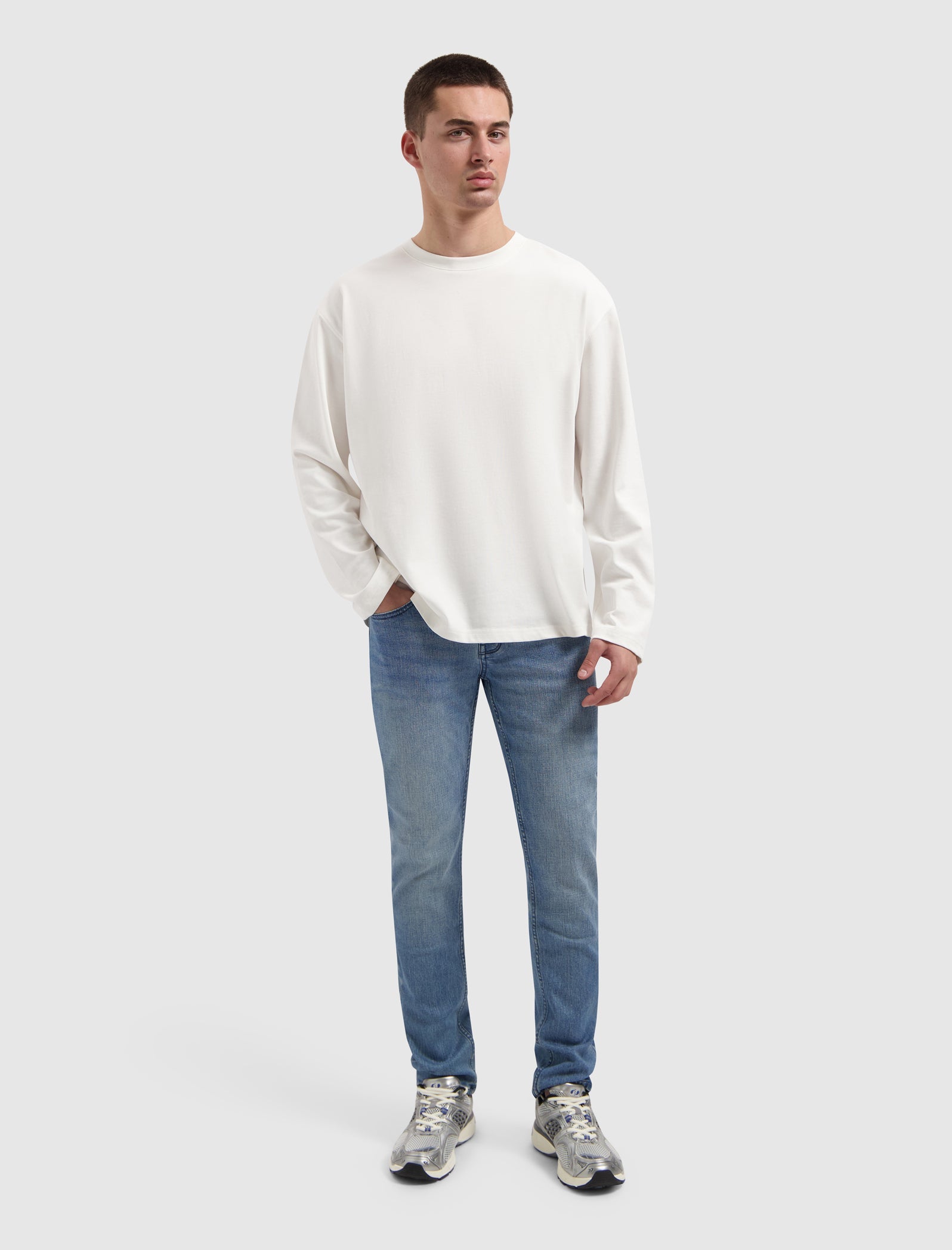 The Ryan W1646 Slim Fit Jeans - Denim Blue Green