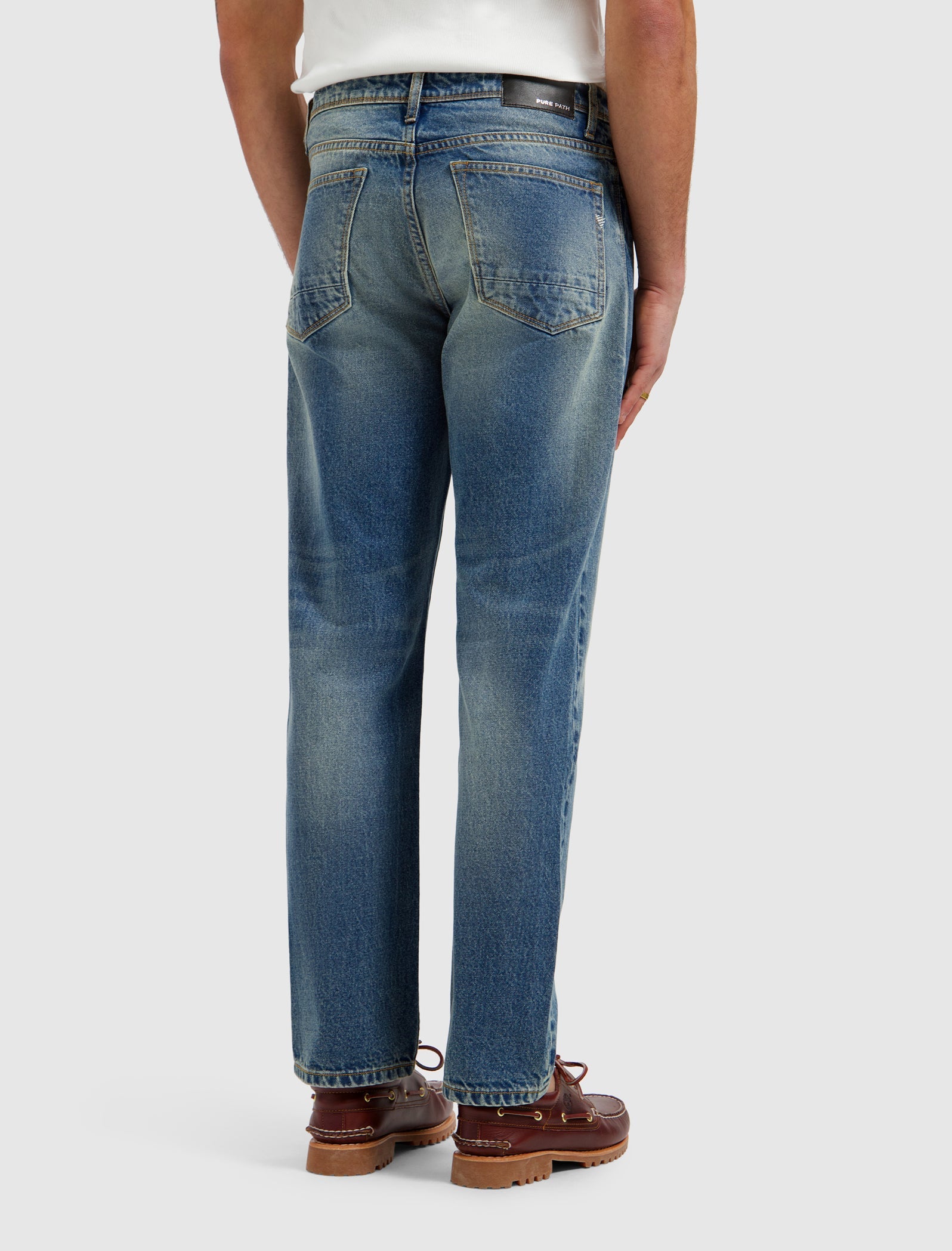 Pure Path The Eric Regular Fit Jeans- Denim Blue Green