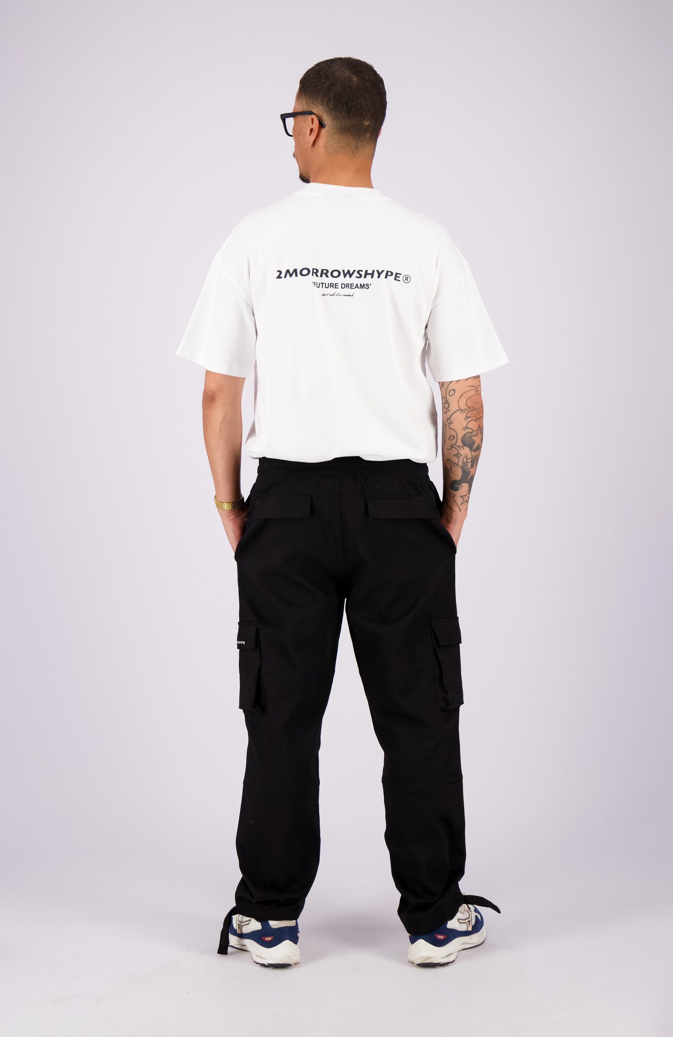 2Morrowshype Coral Cargo Pants Zwart