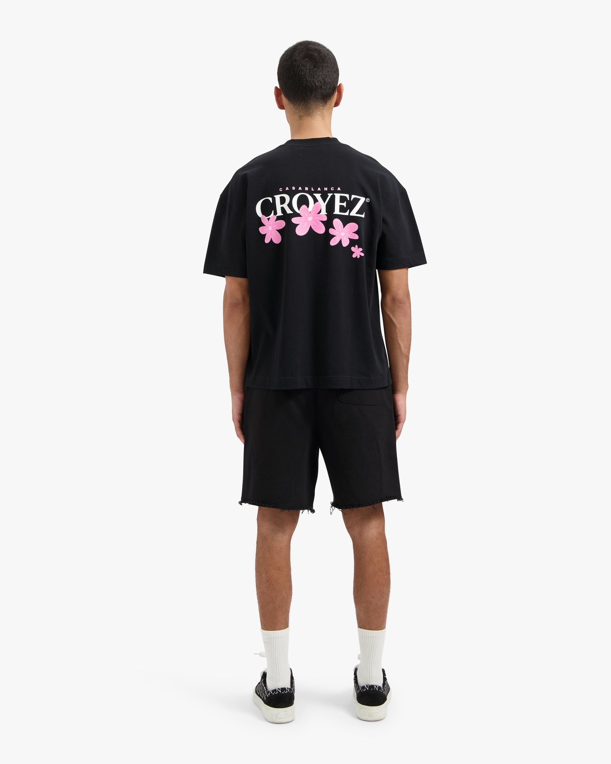 Croyez Botanique T-shirt- Black/Pink